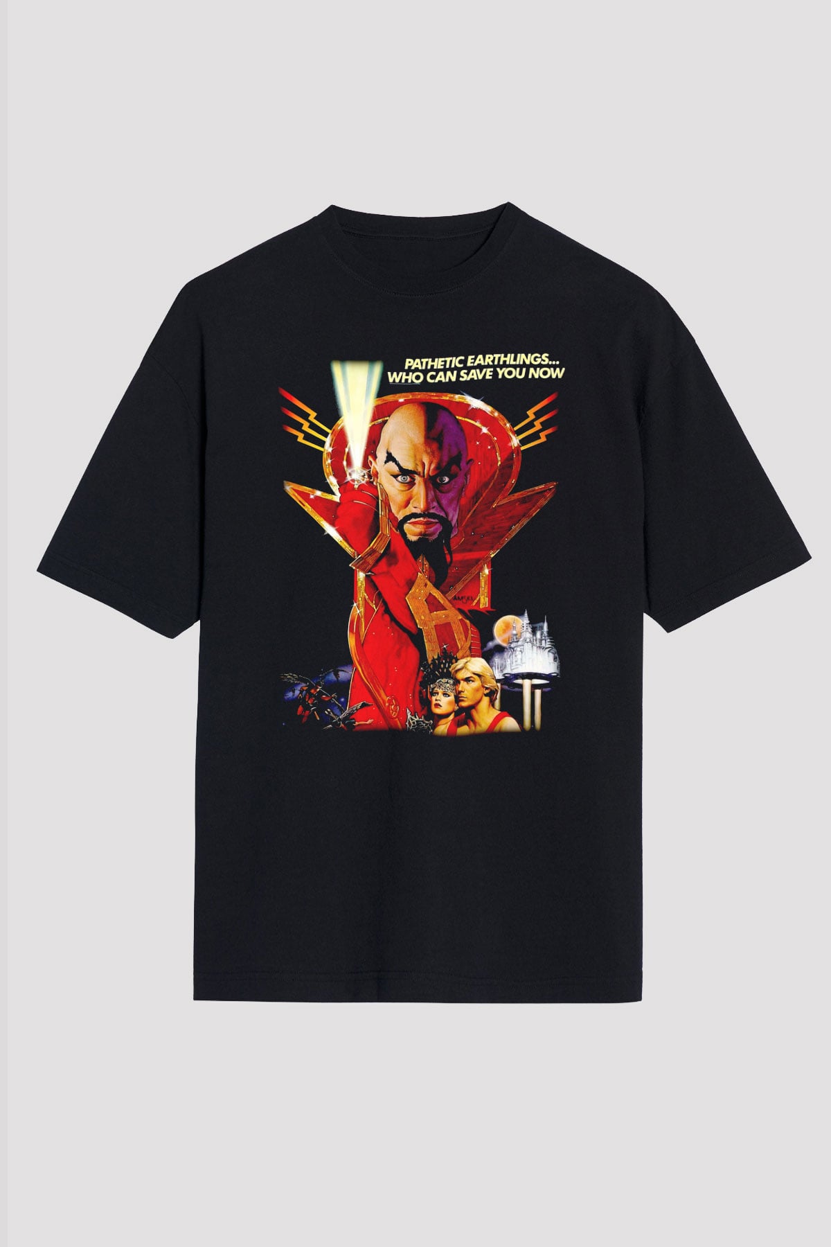 Flash Gordon Siyah Unisex Tişört