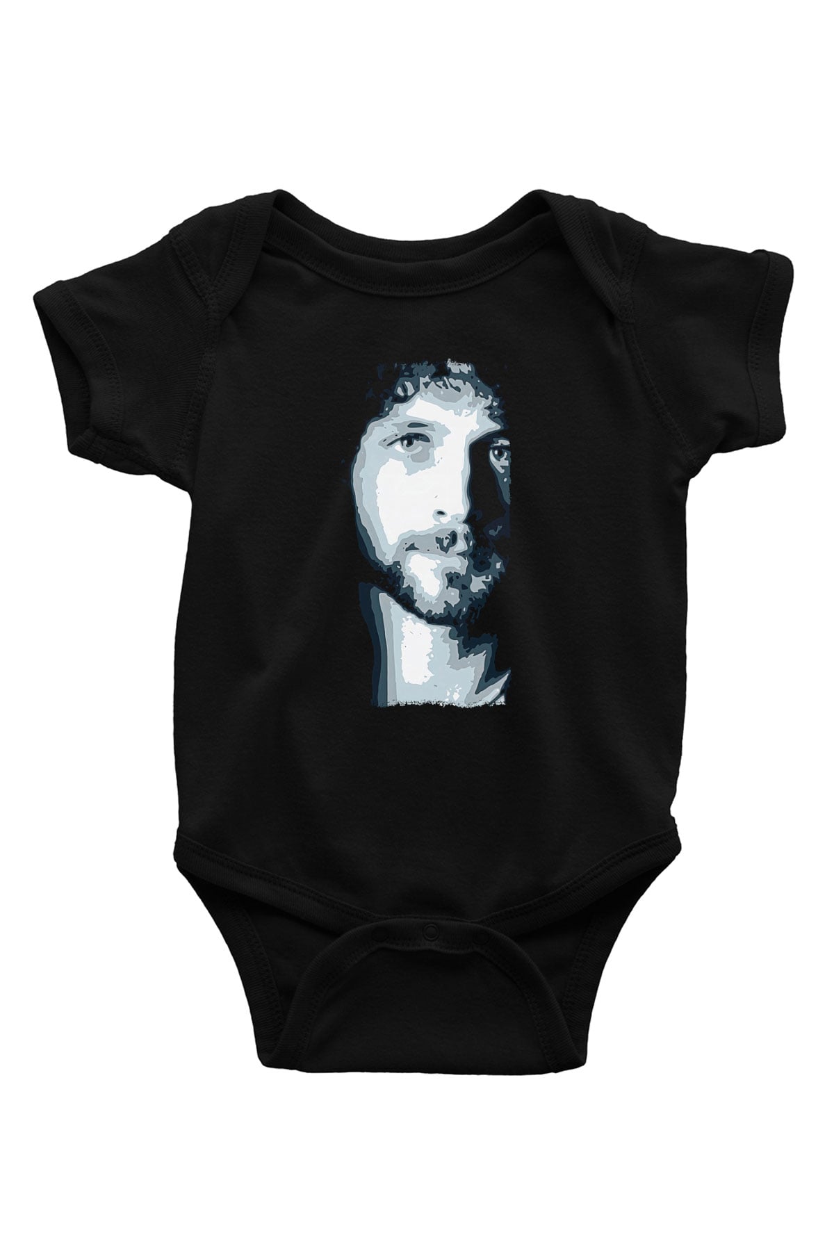 Fleetwod Mac Baskılı Unisex Siyah Bebek Body - Zıbın