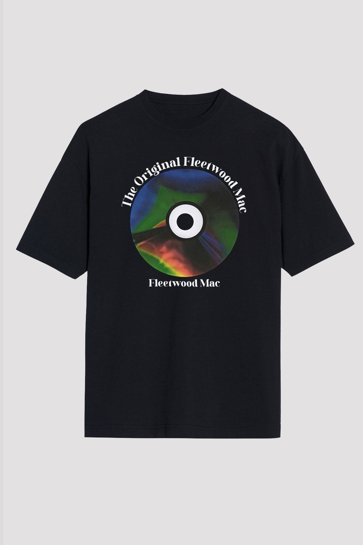 Fleetwod Mac Baskılı Unisex Siyah Oversize Tişört - Tshirt