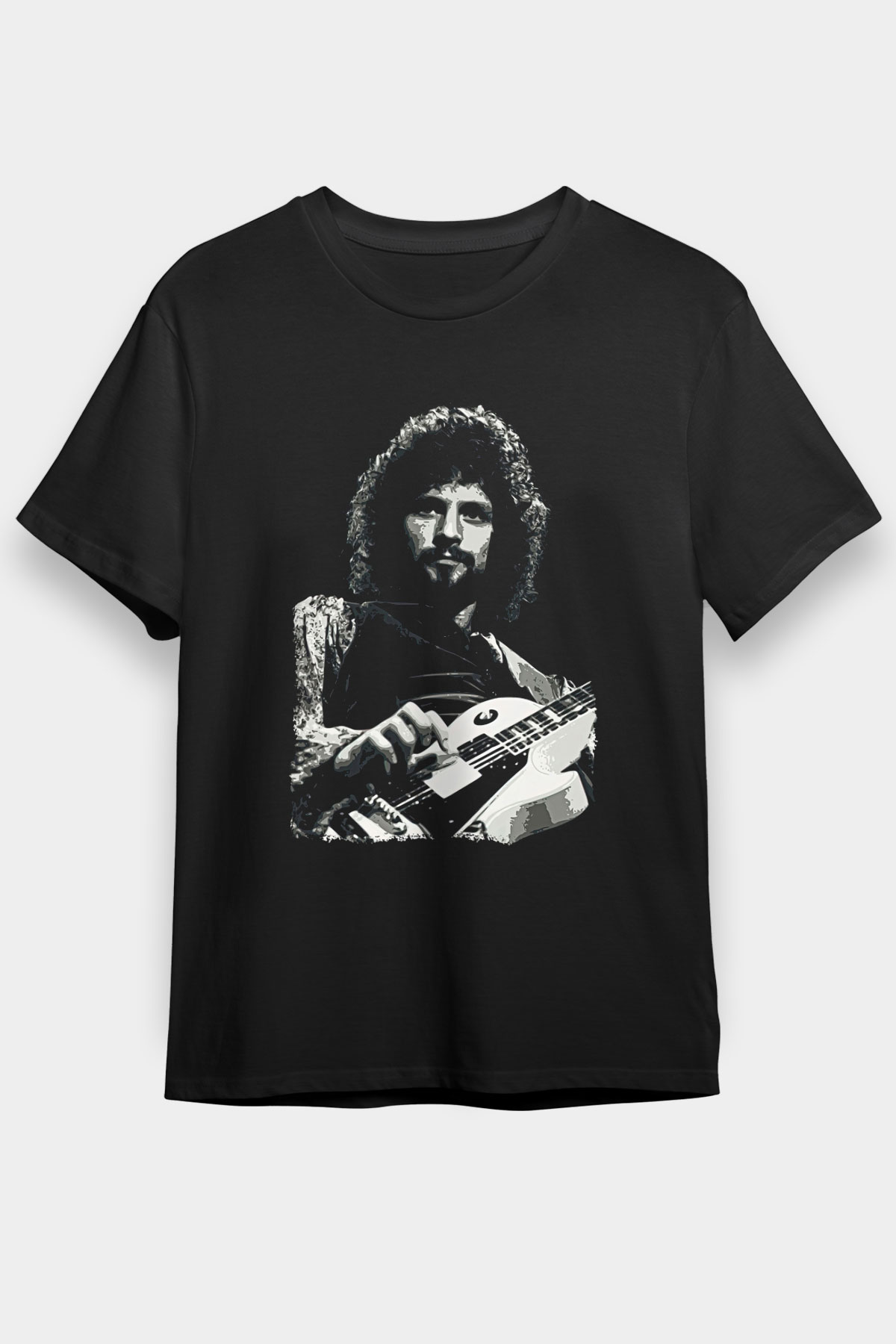 Fleetwod Mac Baskılı Unisex Siyah Tişört - Tshirt
