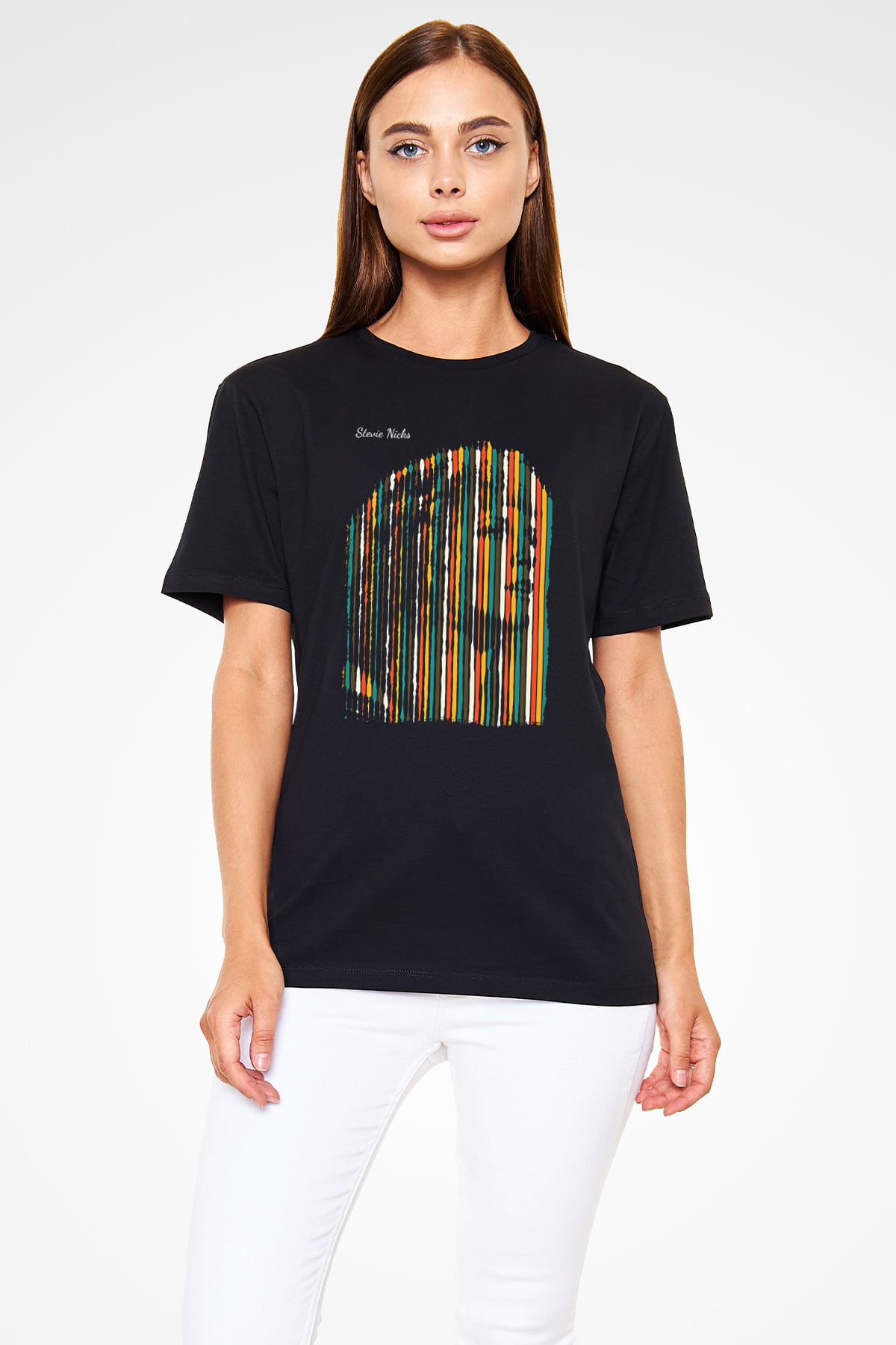 Fleetwod Mac Baskılı Unisex Siyah Tişört - Tshirt