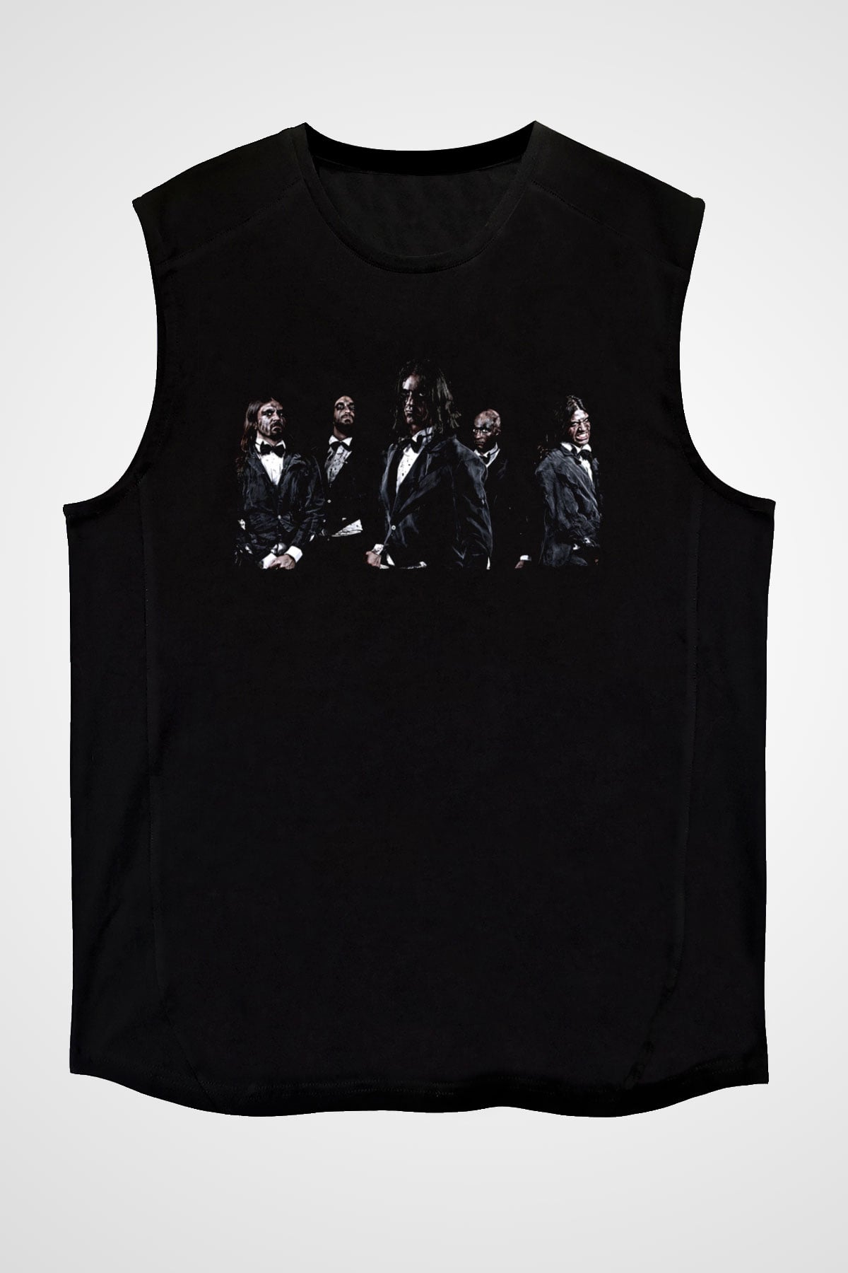 Fleshgod Apocalypse Baskılı Unisex Siyah Kolsuz Tişört - Tshirt