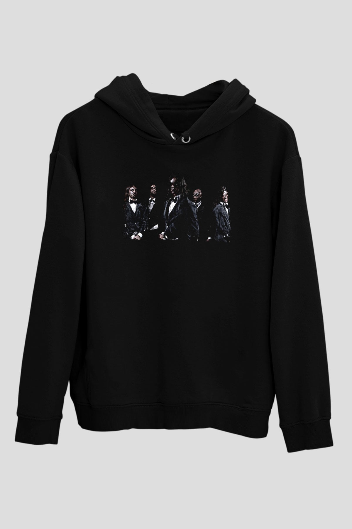 Fleshgod Apocalypse Baskılı Unisex Siyah Kapüşonlu Sweatshirt