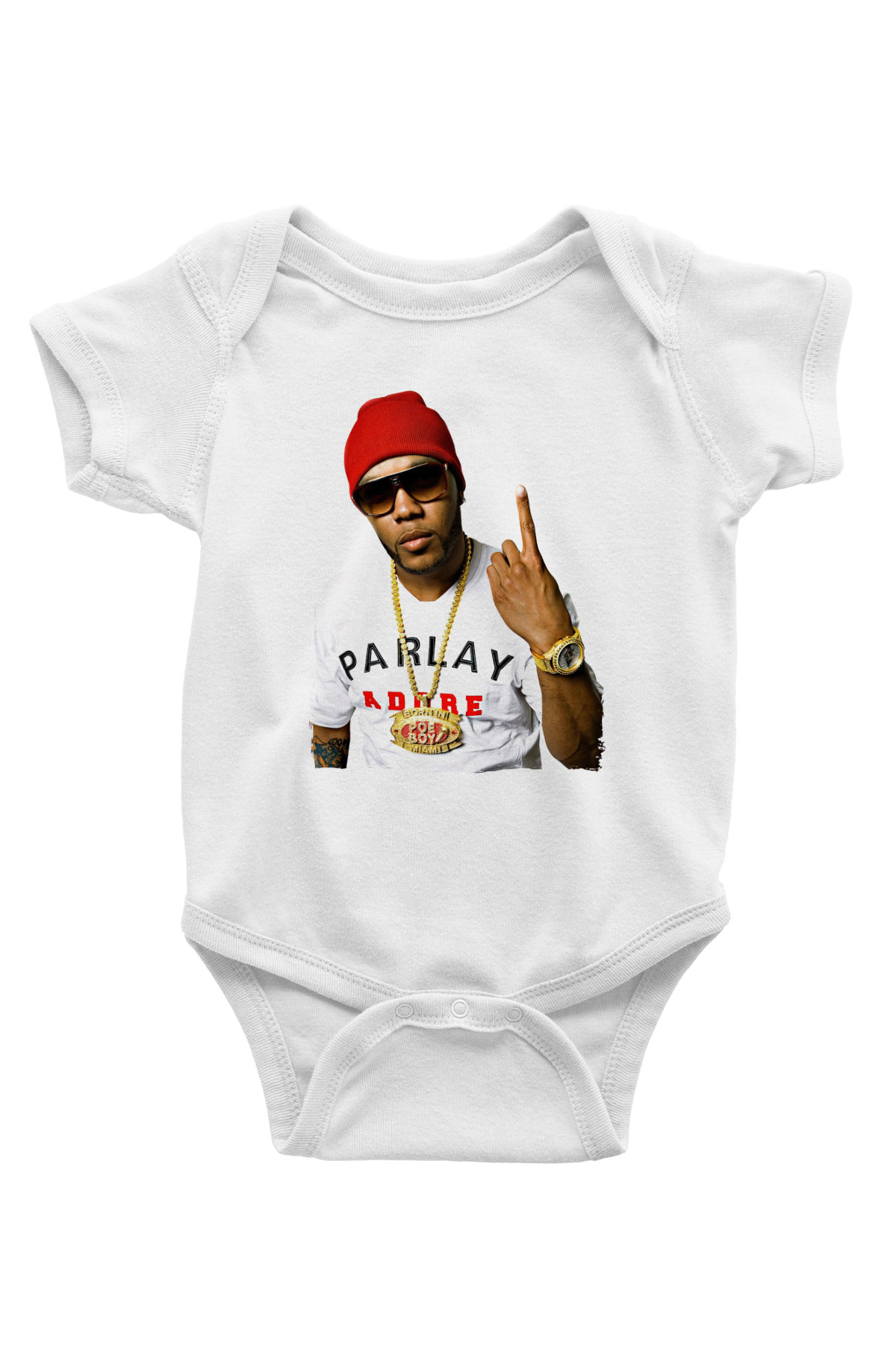 Flo Rida Beyaz Bebek Body - Zıbın