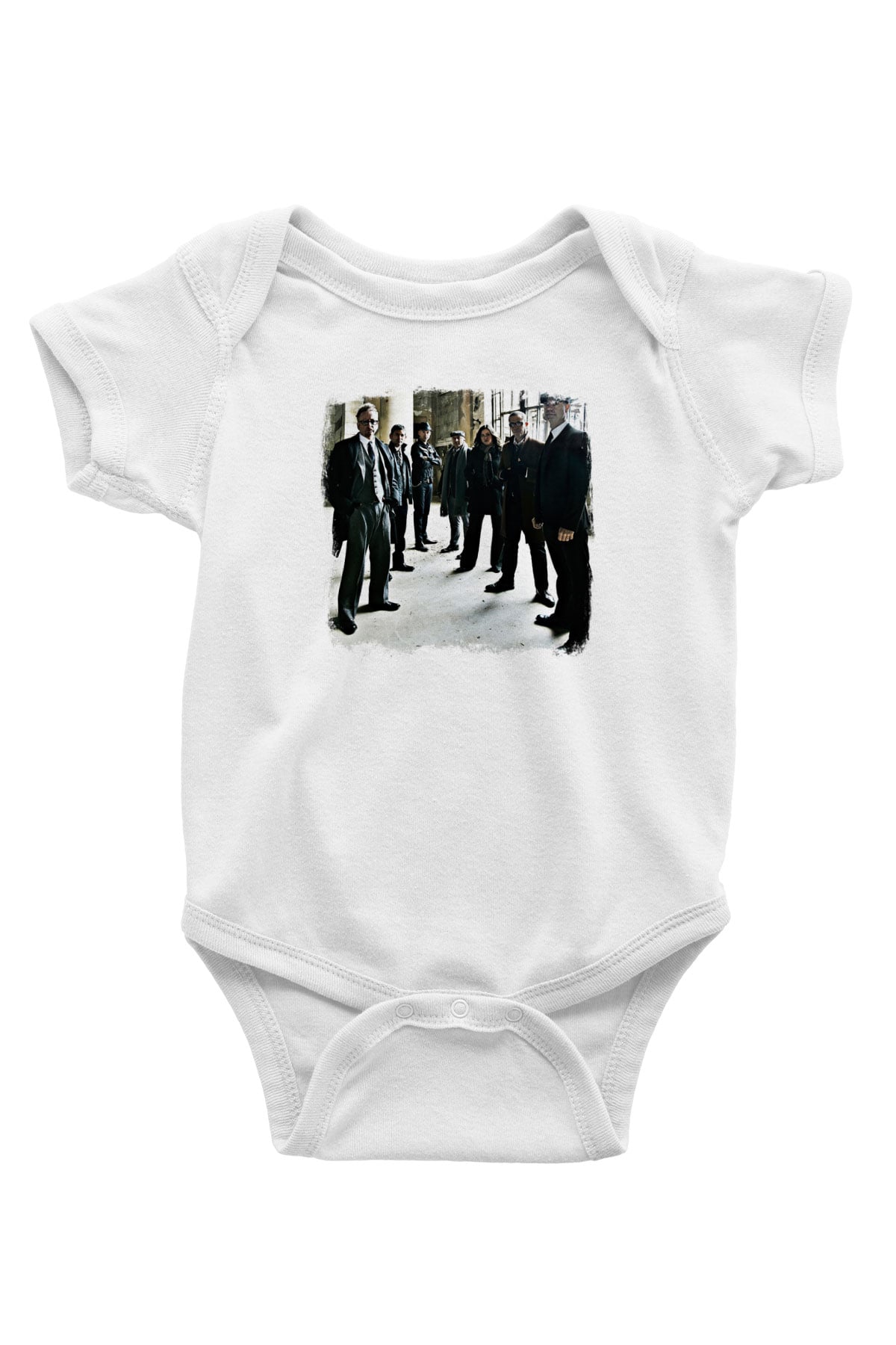 Flogging Molly Baskılı Unisex Beyaz Bebek Body - Zıbın