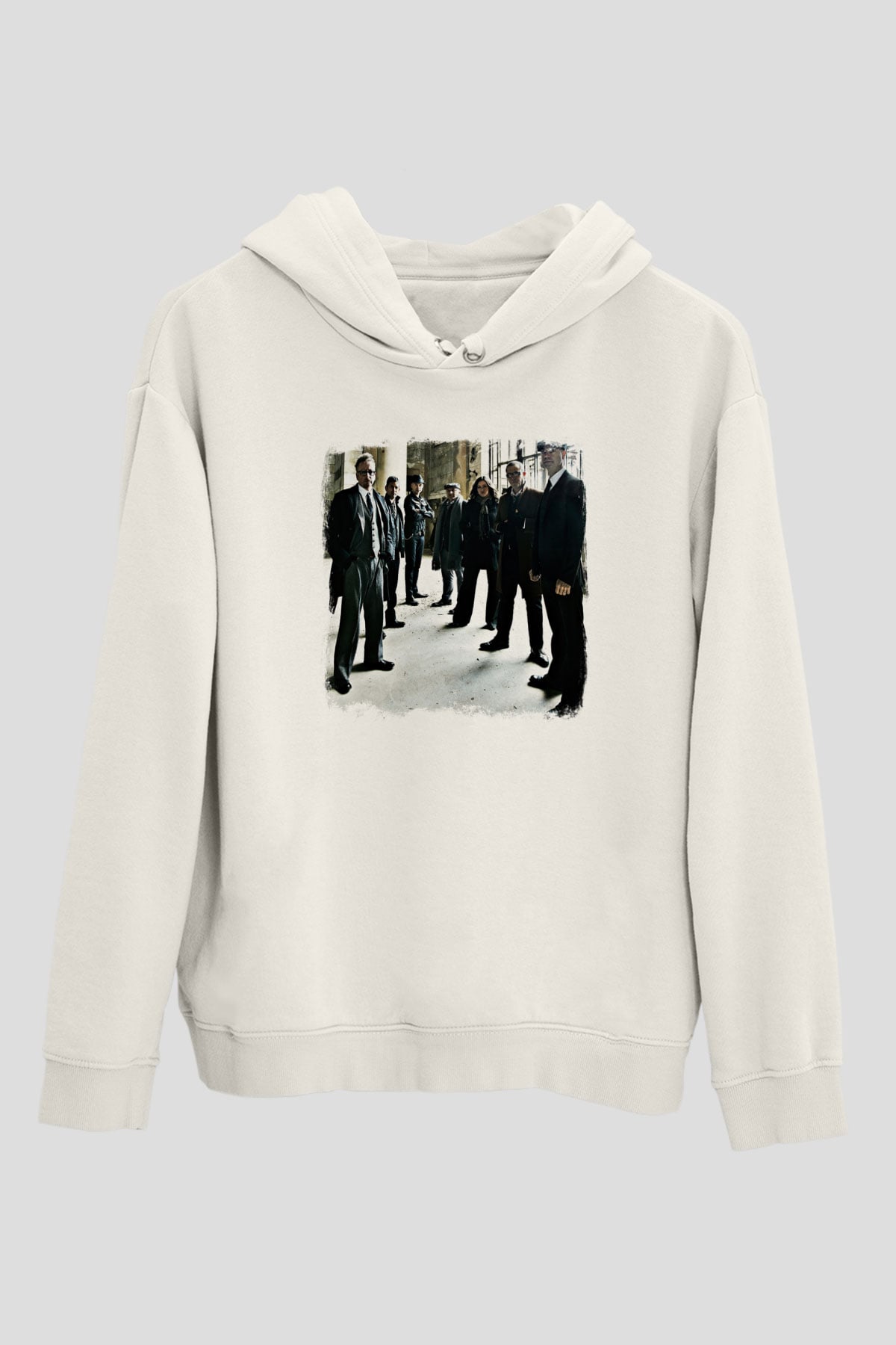 Flogging Molly Baskılı Unisex Beyaz Hoodie