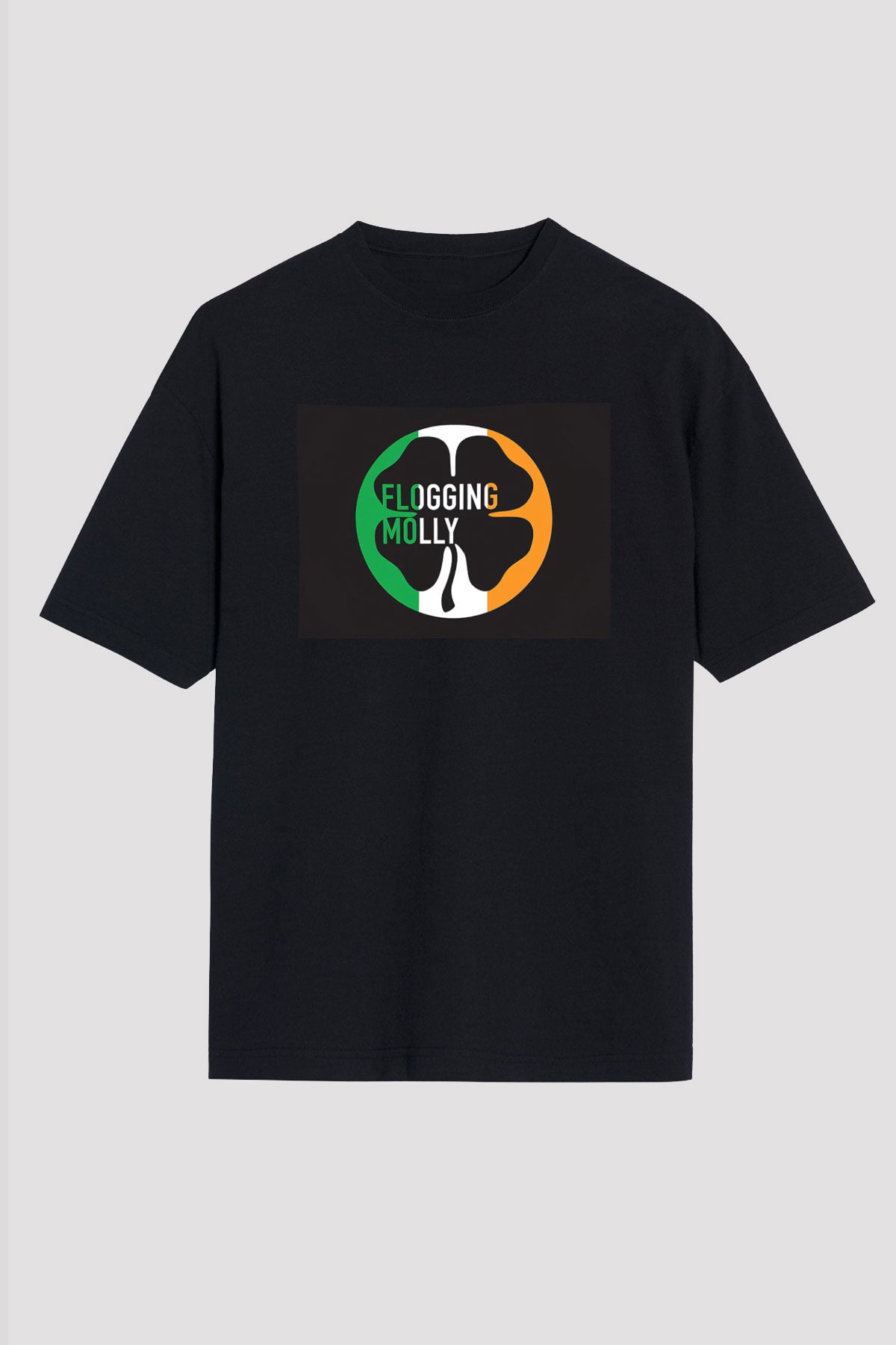 Flogging Molly Siyah Unisex Oversize Tişört T-Shirt