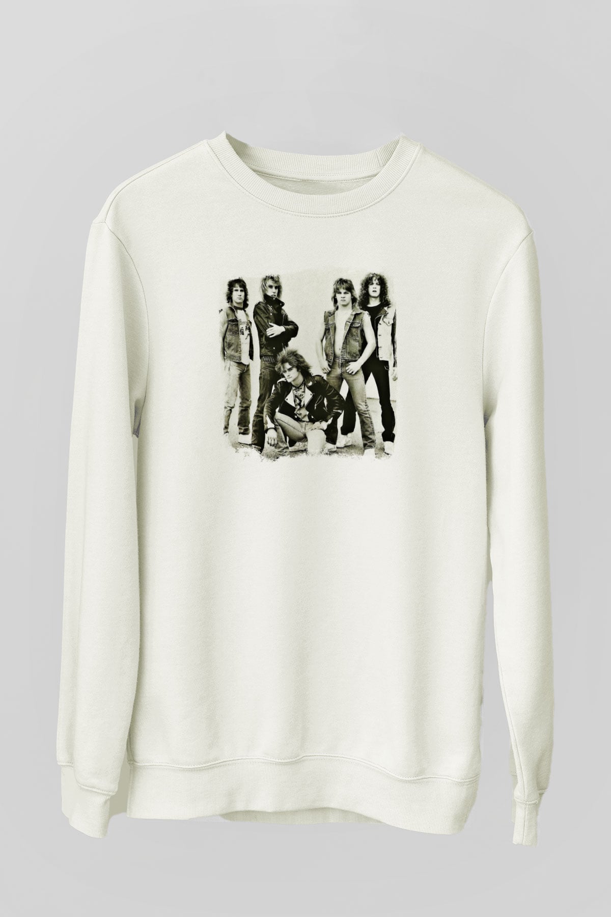 Flotsam and Jetsam Baskılı Unisex Beyaz Sweatshirt