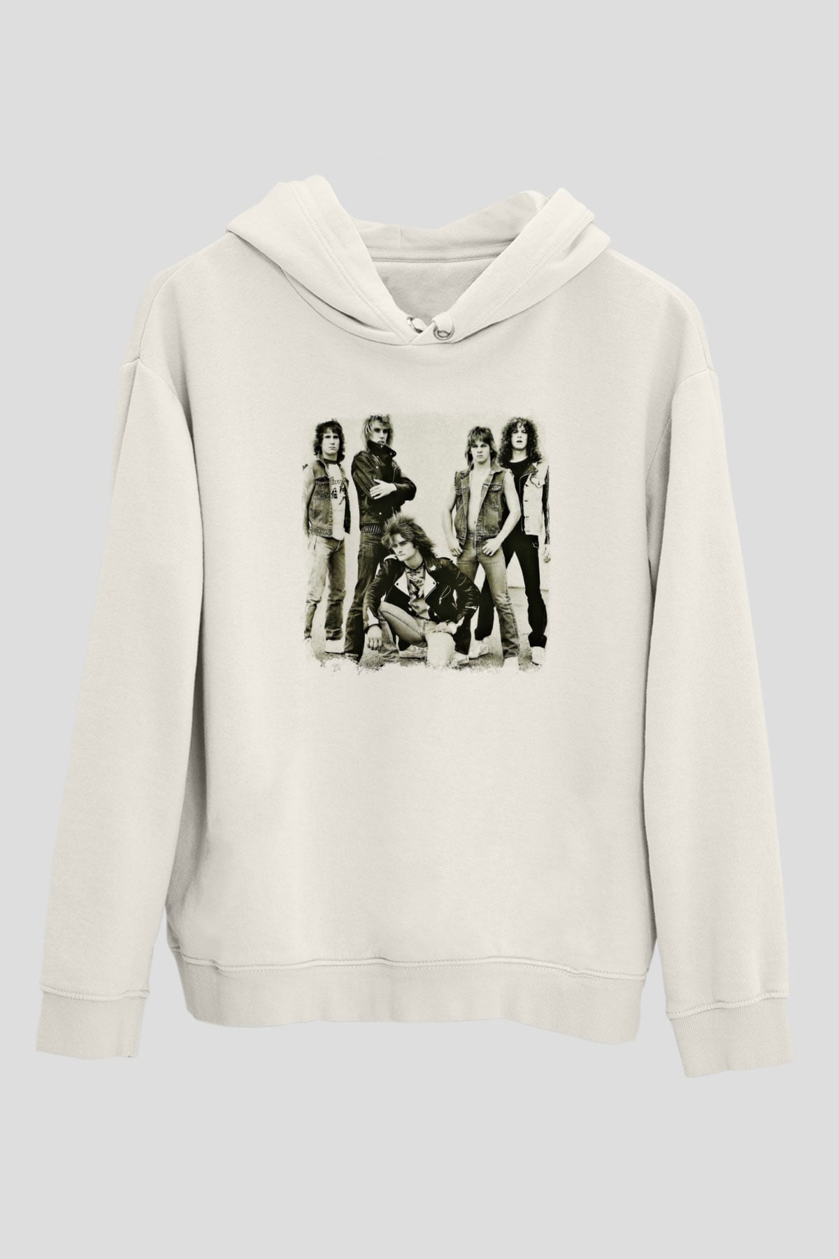 Flotsam and Jetsam Baskılı Unisex Beyaz Hoodie