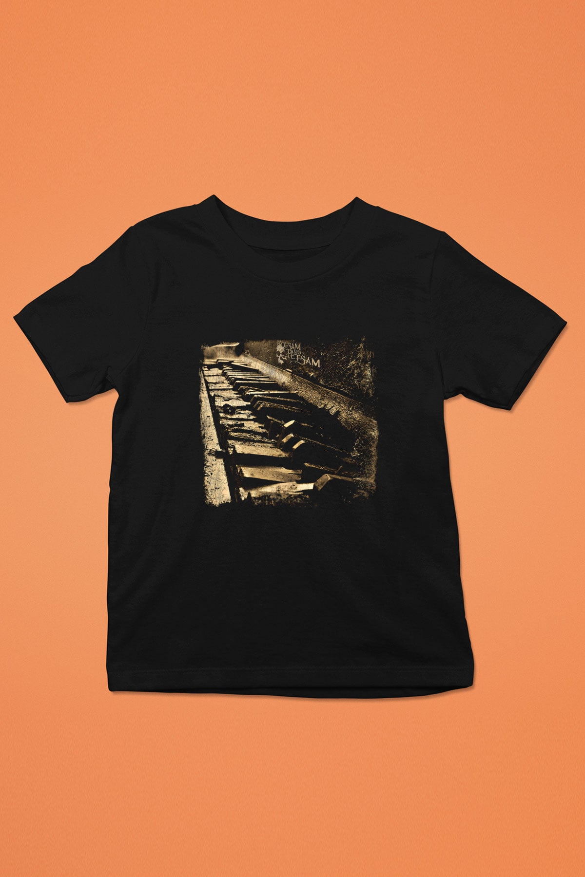 Flotsam and Jetsam Baskılı Unisex Siyah Çocuk Tişört