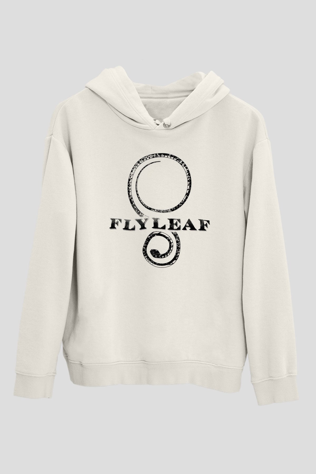 Flyleaf Beyaz Unisex Kapüşonlu Sweatshirt