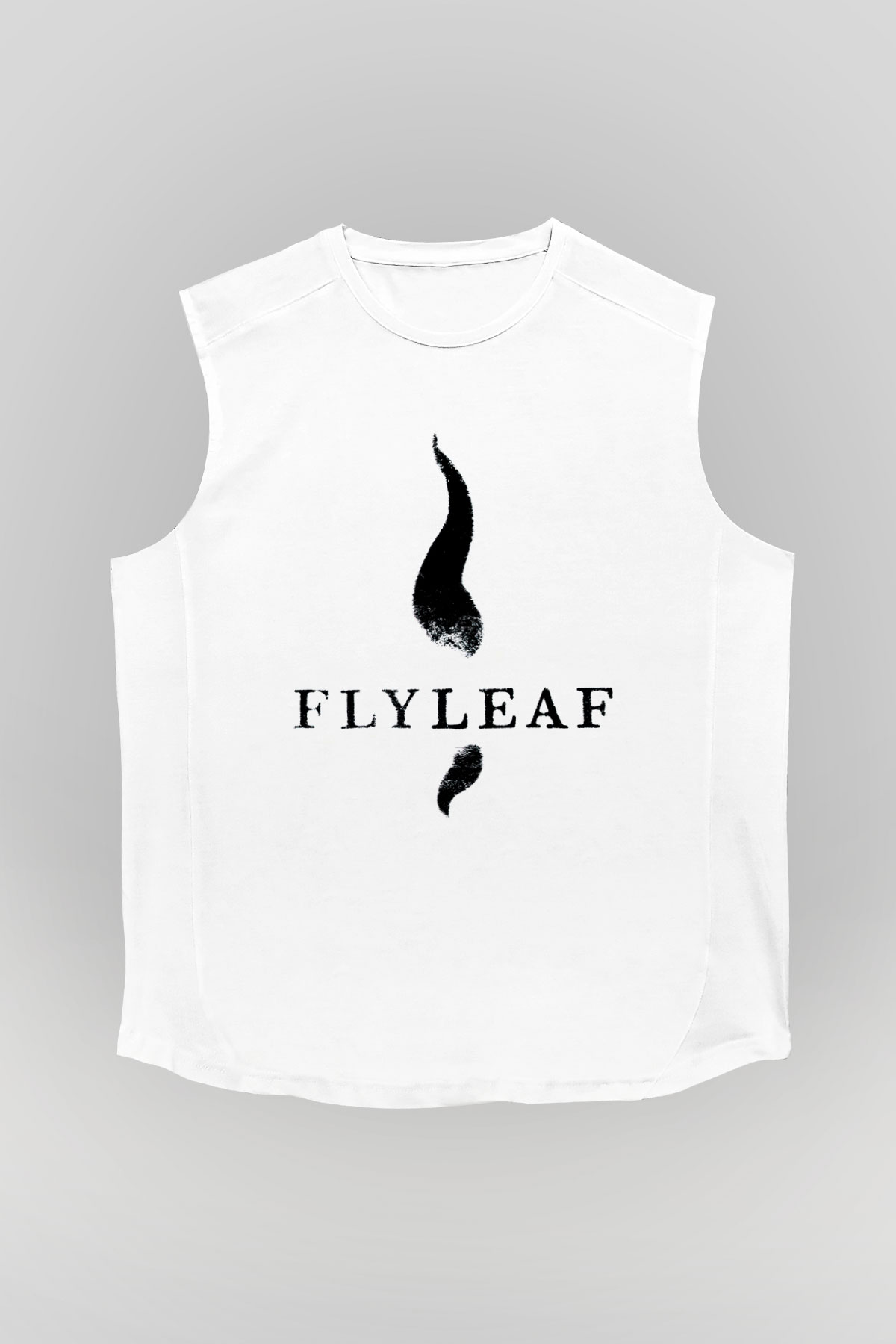 Flyleaf Beyaz Unisex Kolsuz Tişört
