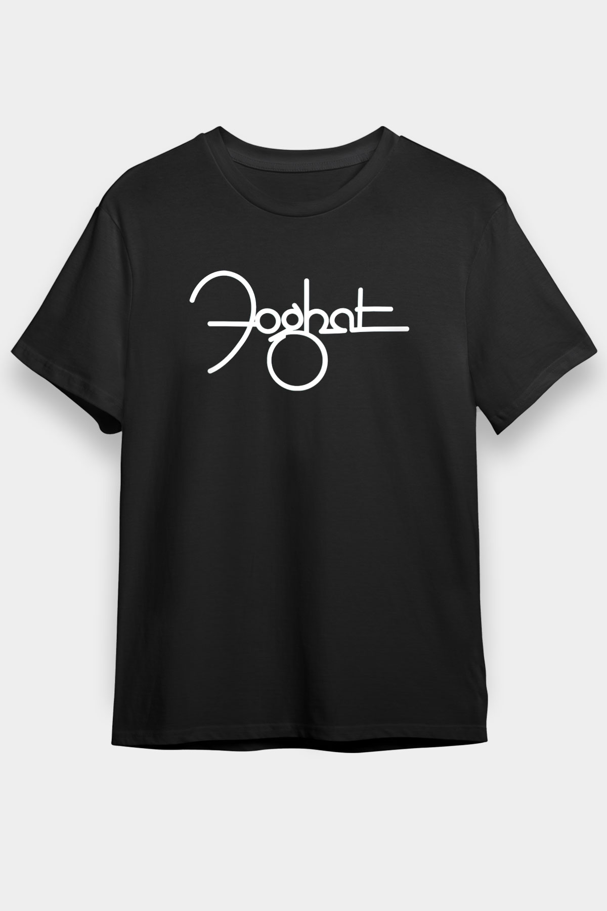 Foghat Siyah Unisex Tişört T-Shirt - TişörtFabrikası