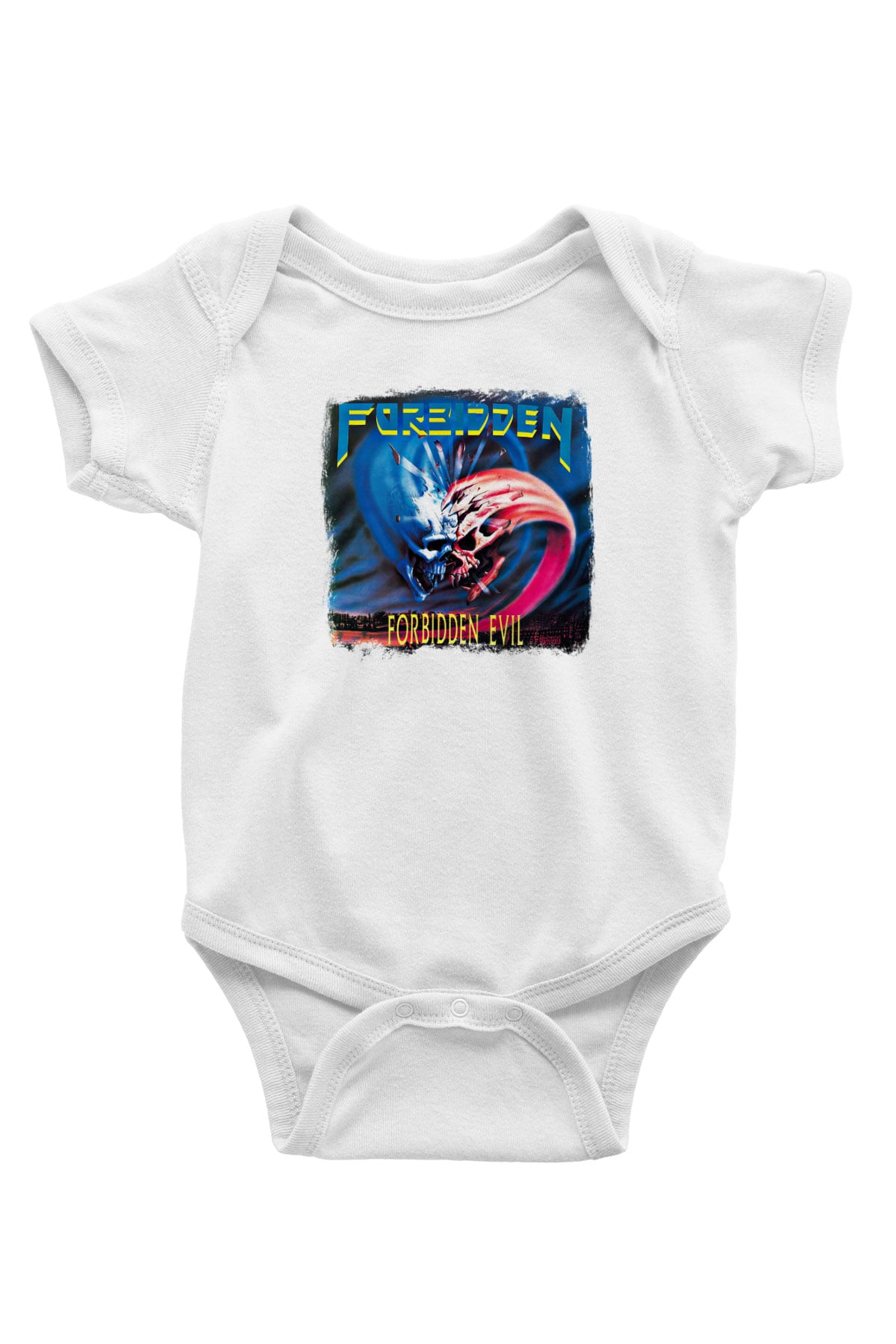 Forbidden Baskılı Unisex Beyaz Bebek Body - Zıbın