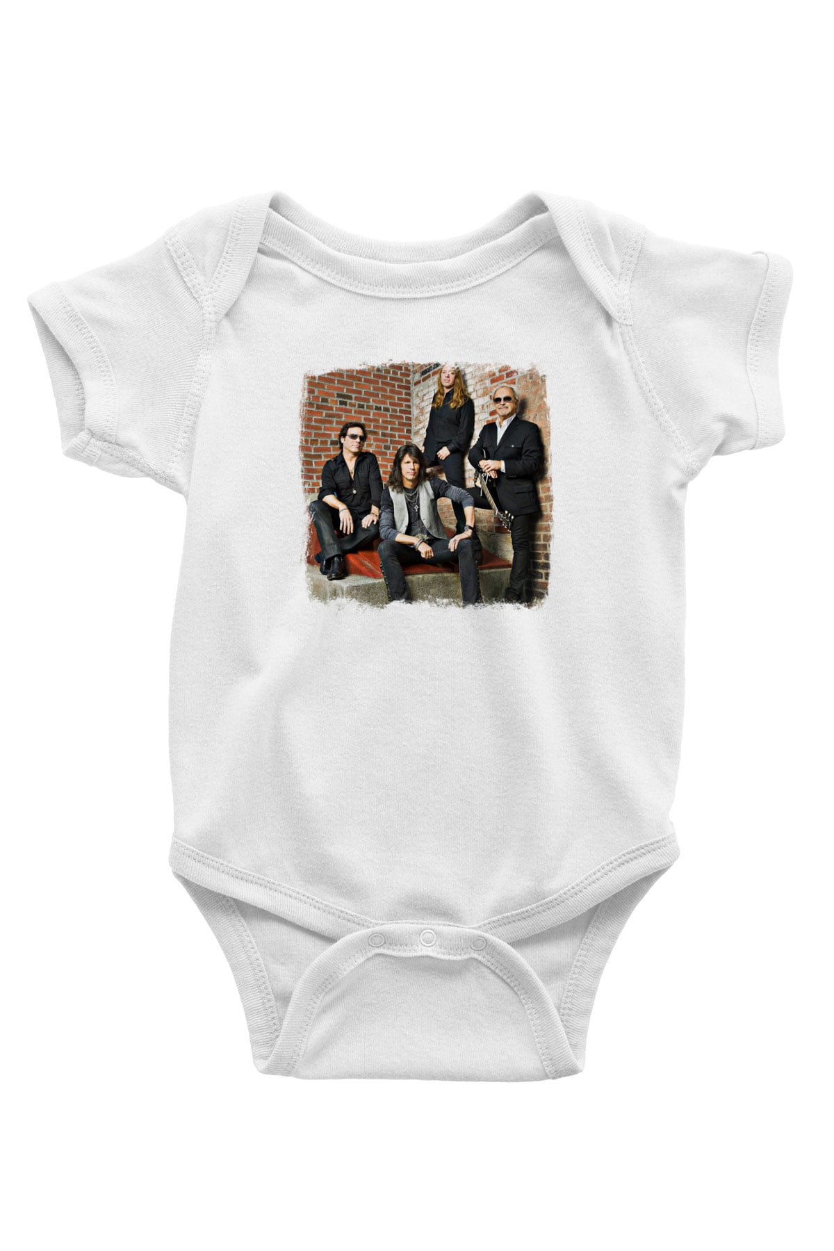Foreigner Baskılı Unisex Beyaz Bebek Body - Zıbın