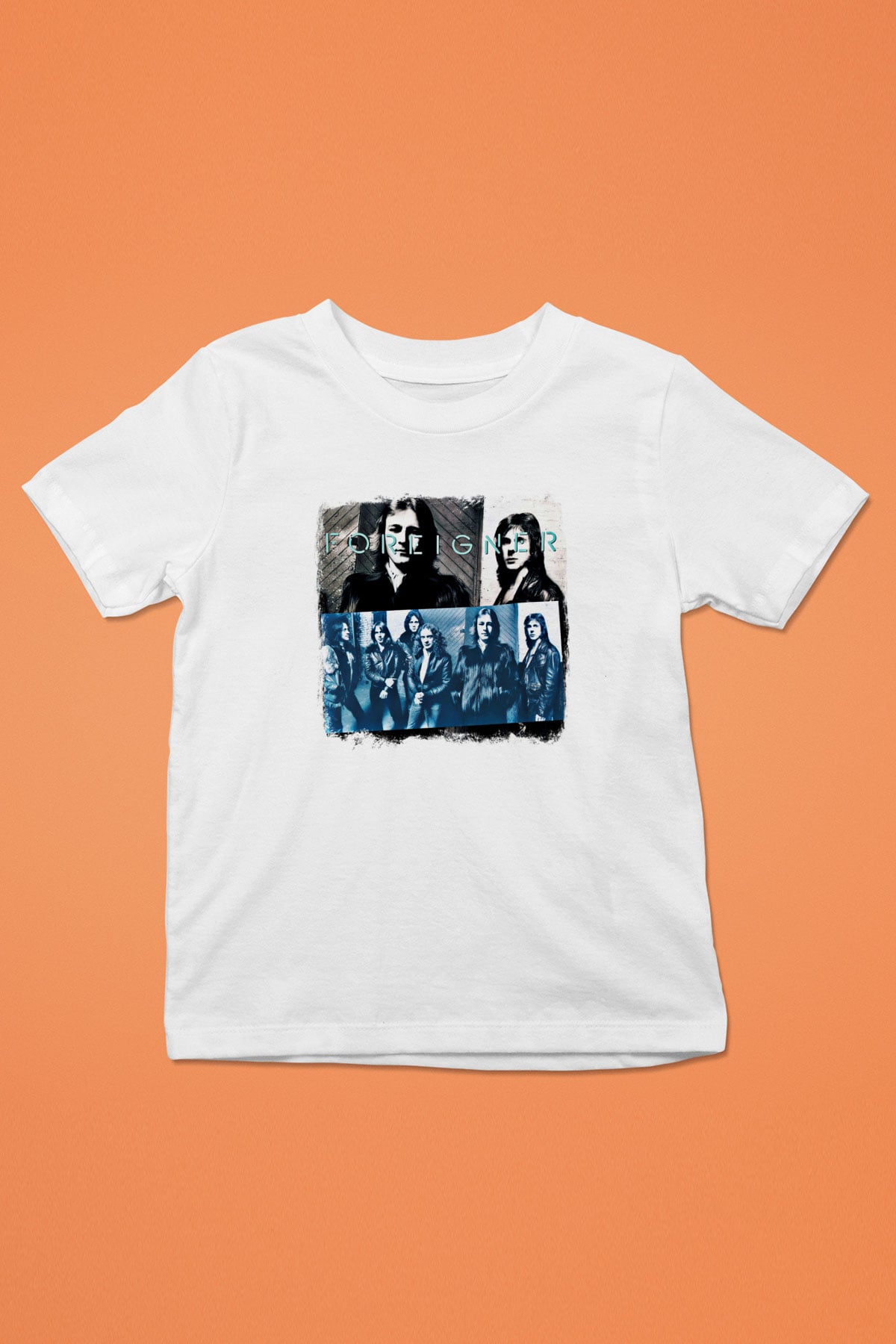 Foreigner Baskılı Unisex Beyaz Çocuk Tişört