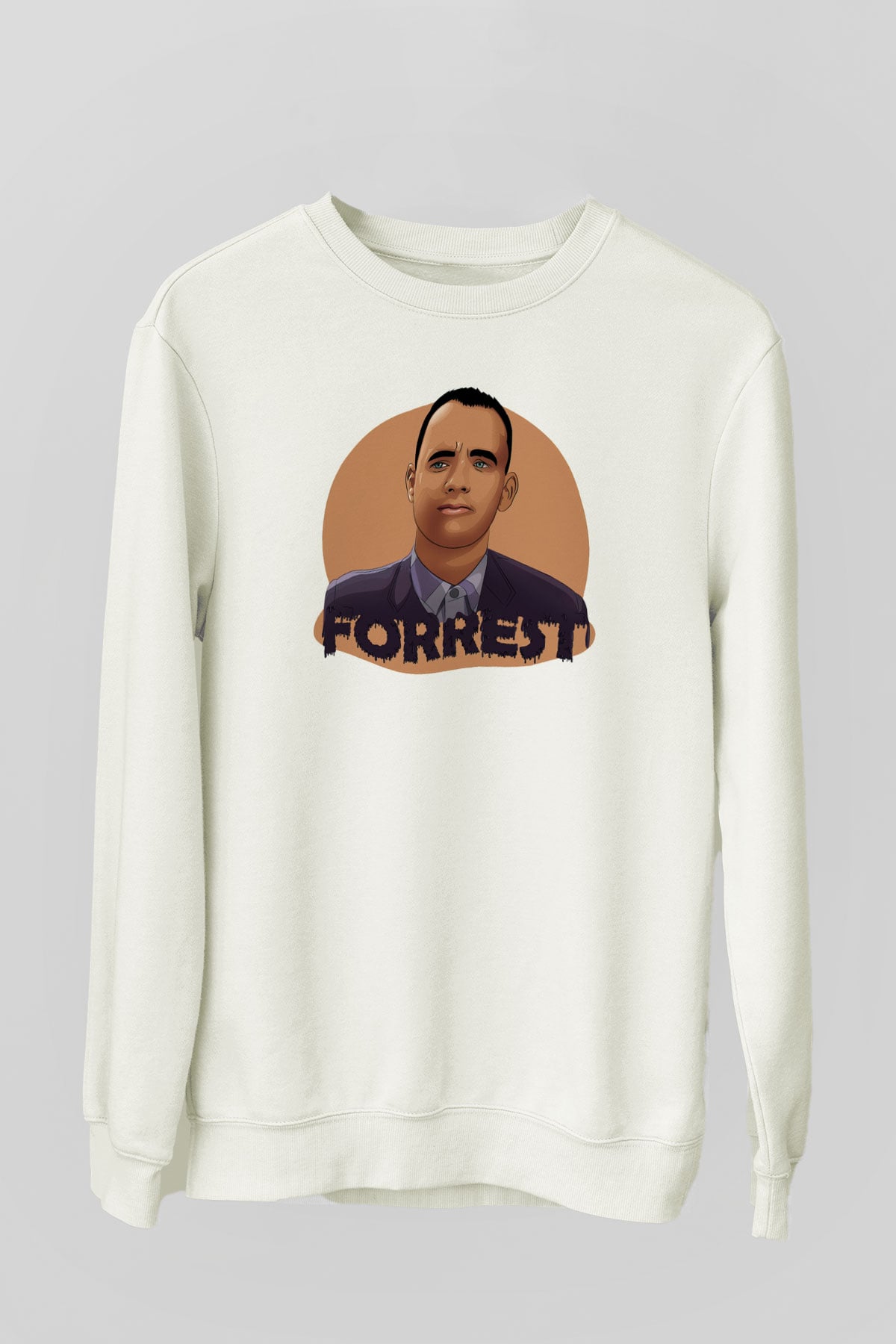Forrest Gump Beyaz Unisex Sweatshirt