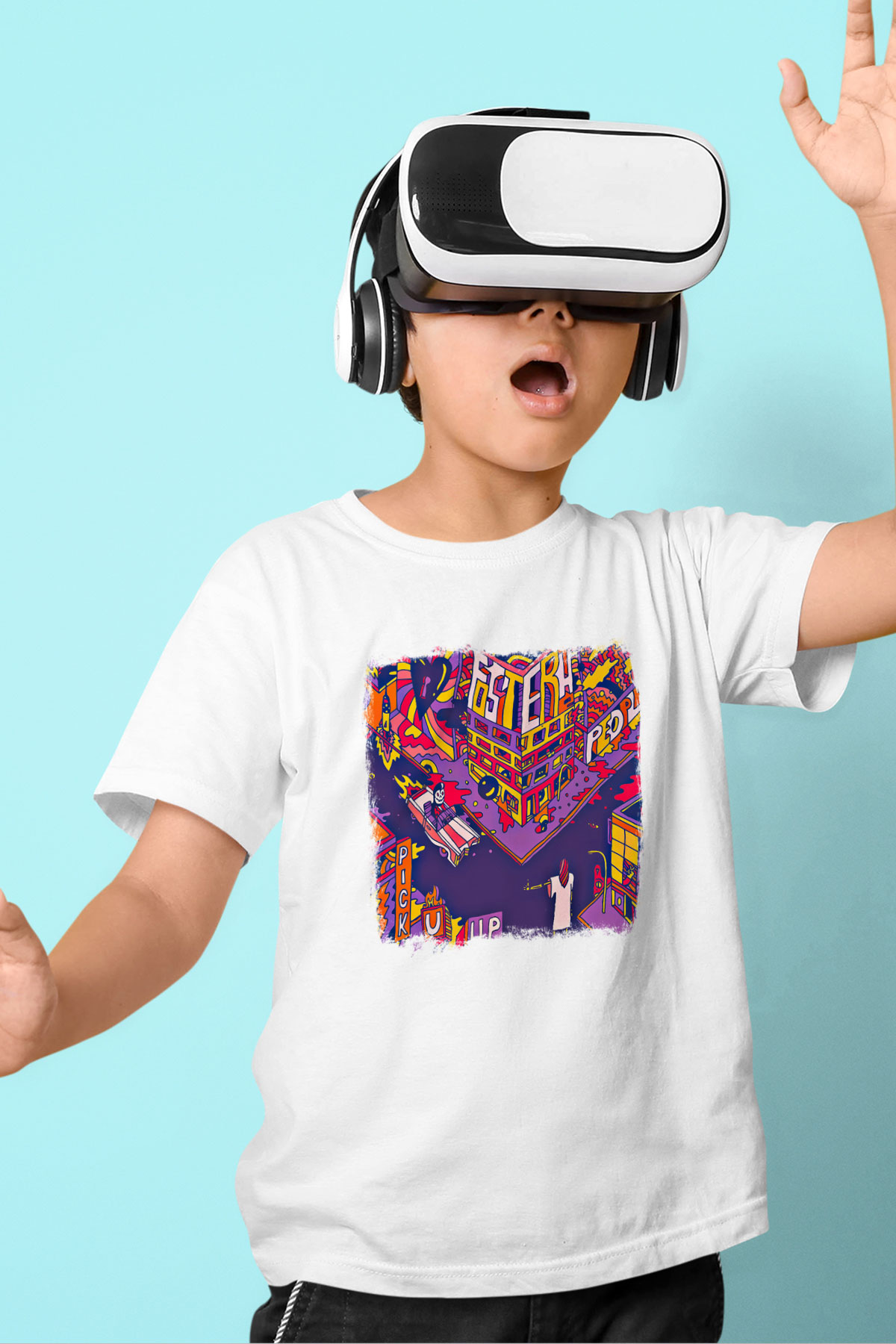 Foster the People Baskılı Unisex Beyaz Çocuk Tişört