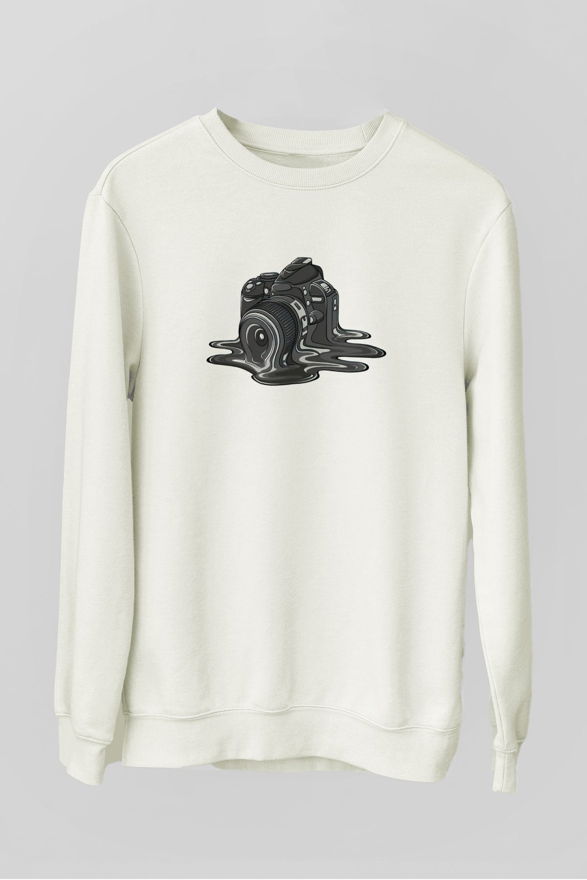 Fotoğrafçı Beyaz Unisex Sweatshirt