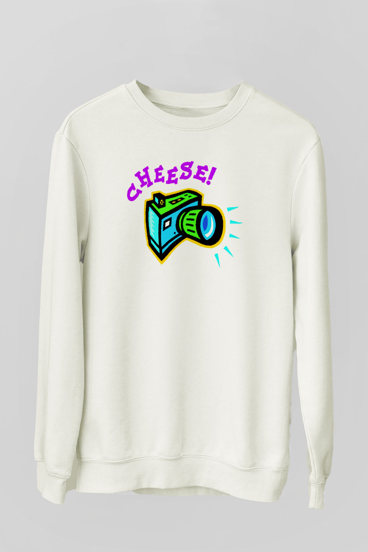 Fotoğrafçı Beyaz Unisex Sweatshirt