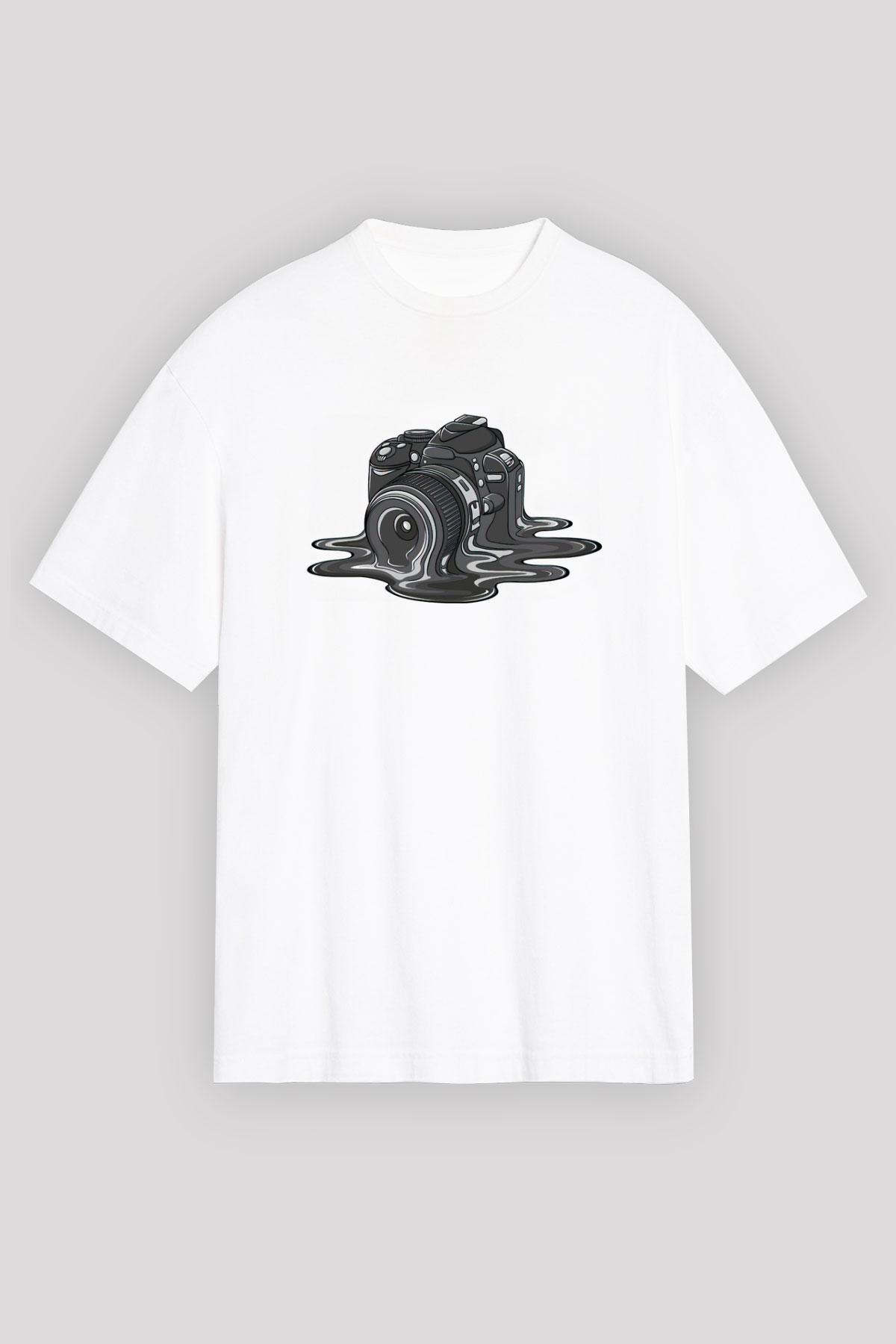 Fotoğrafçı Beyaz Unisex Tişört T-Shirt - TişörtFabrikası