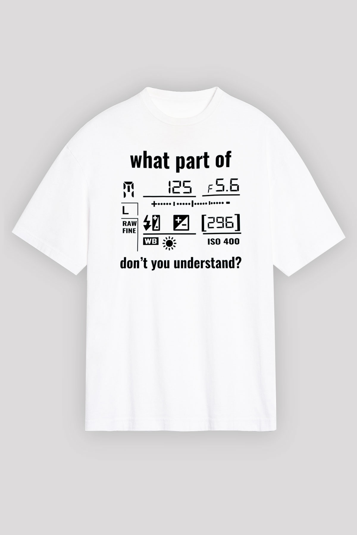 Fotoğrafçı Beyaz Unisex Tişört T-Shirt - TişörtFabrikası