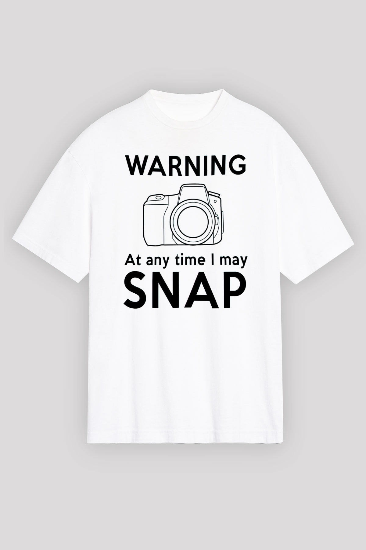 Fotoğrafçı Beyaz Unisex Tişört T-Shirt - TişörtFabrikası