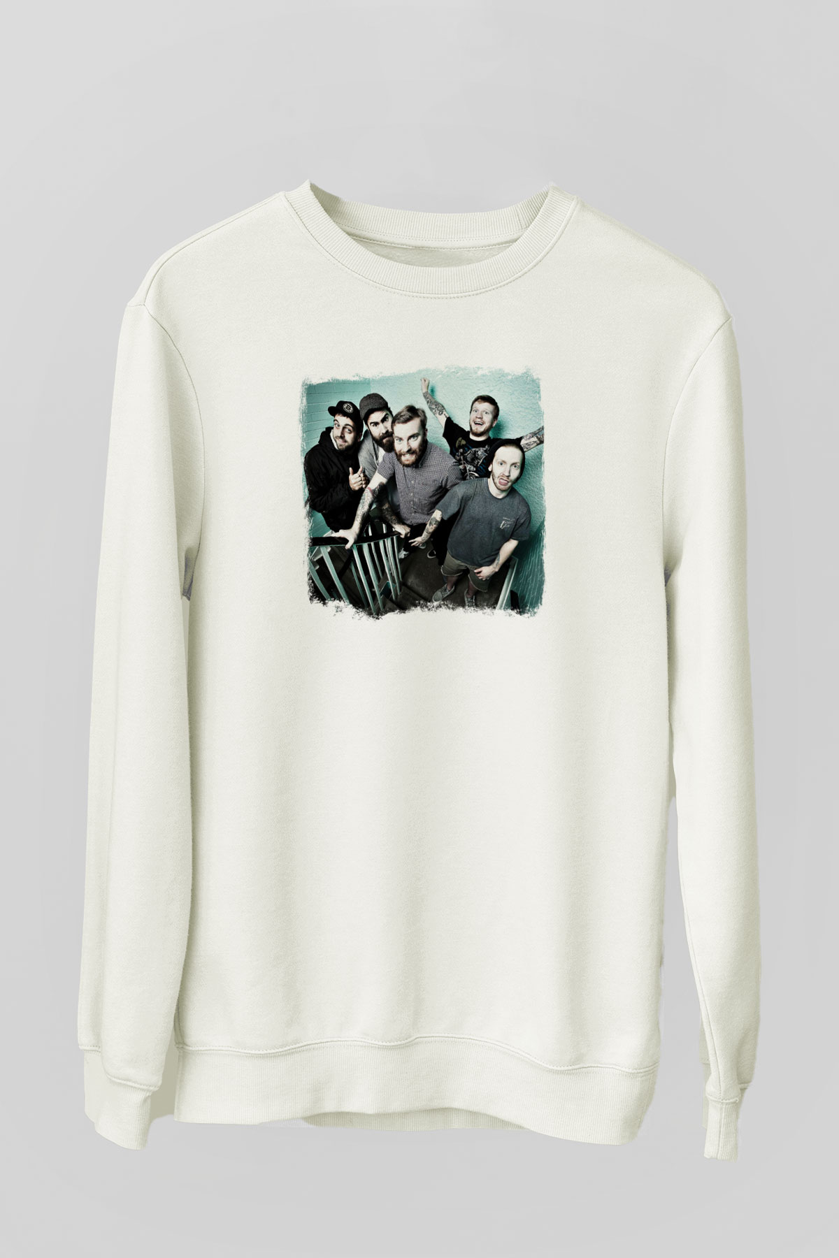 Four Year Strong Baskılı Unisex Beyaz Sweatshirt