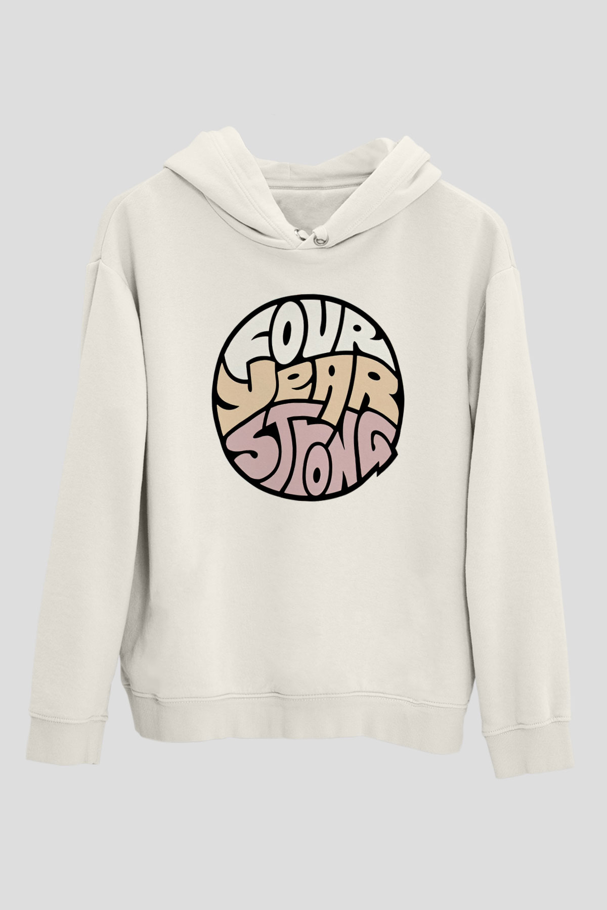 Four Year Strong Beyaz Unisex Kapüşonlu Sweatshirt