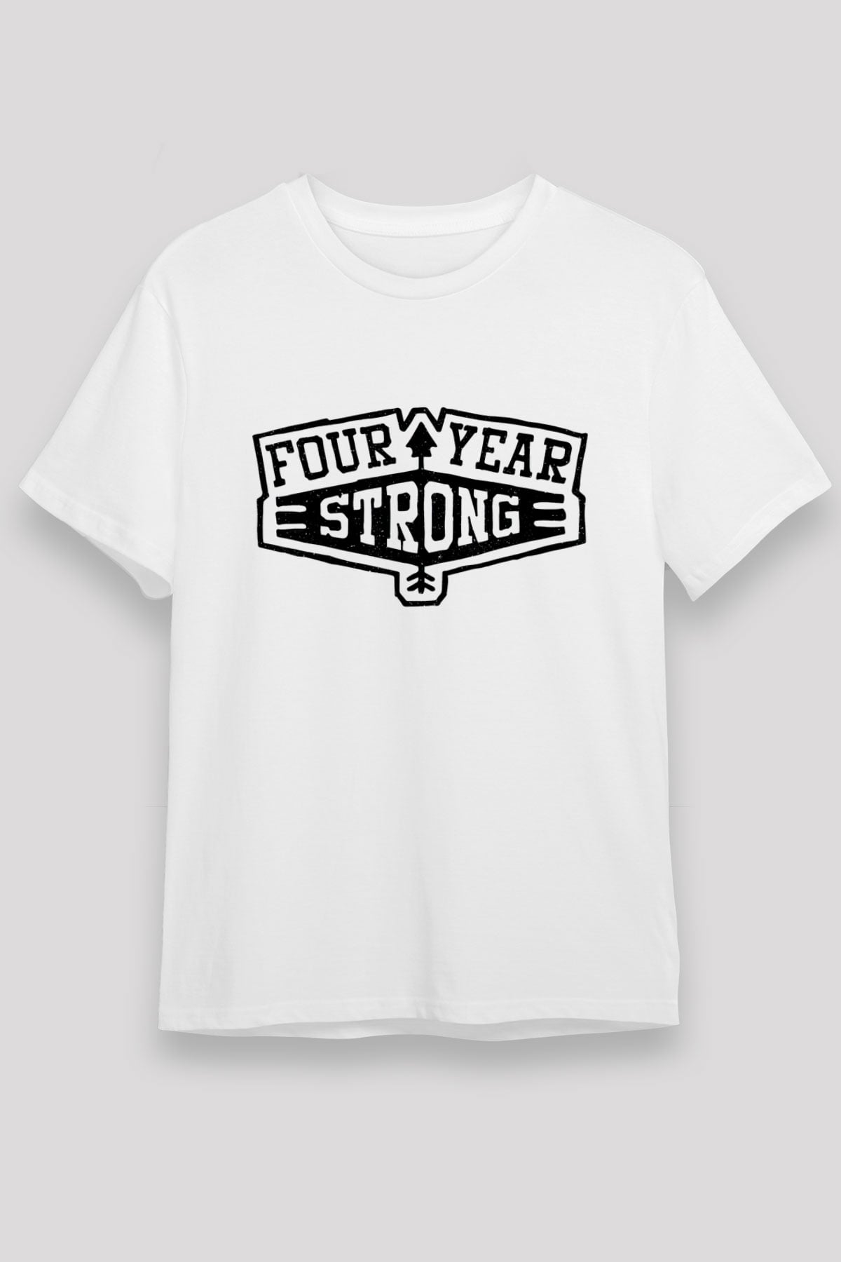 Four Year Strong Beyaz Unisex Tişört T-Shirt - TişörtFabrikası