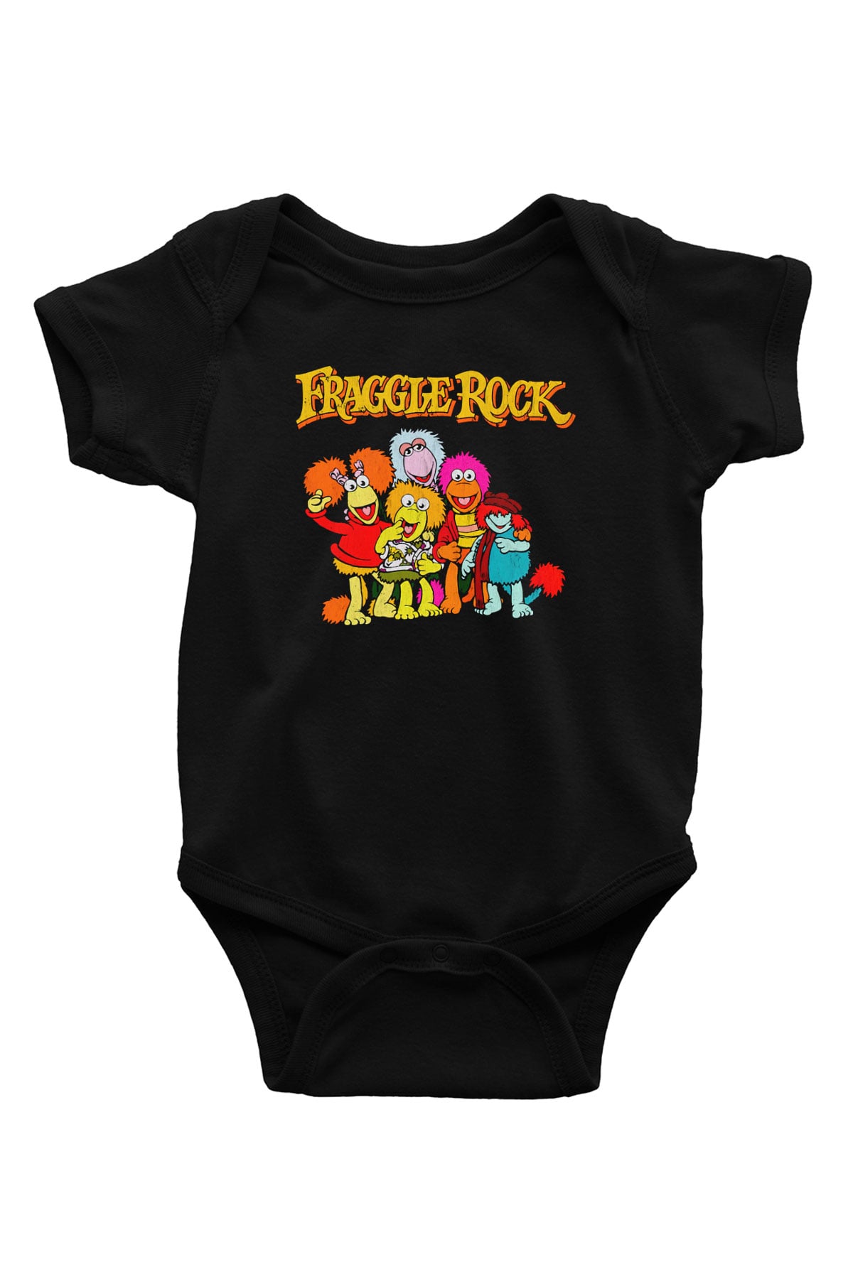 Fraggle Rock Siyah Bebek Body - Zıbın