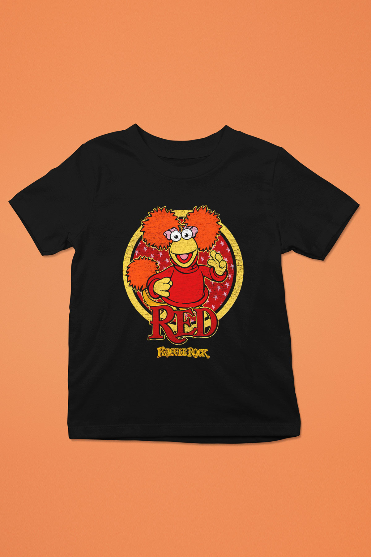 Fraggle Rock Siyah Unisex  Çocuk Tişört