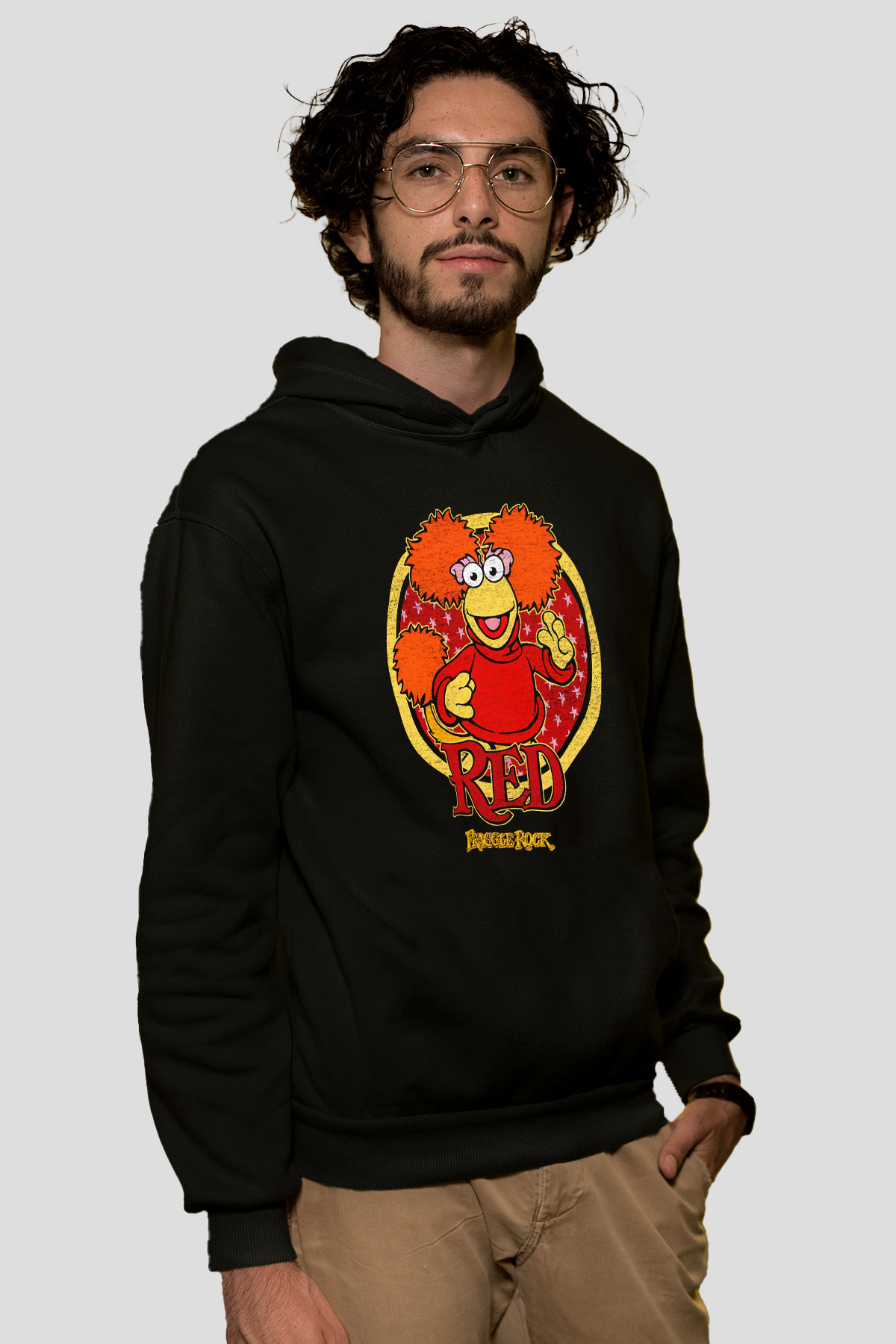 Fraggle Rock Siyah Unisex Hoodie