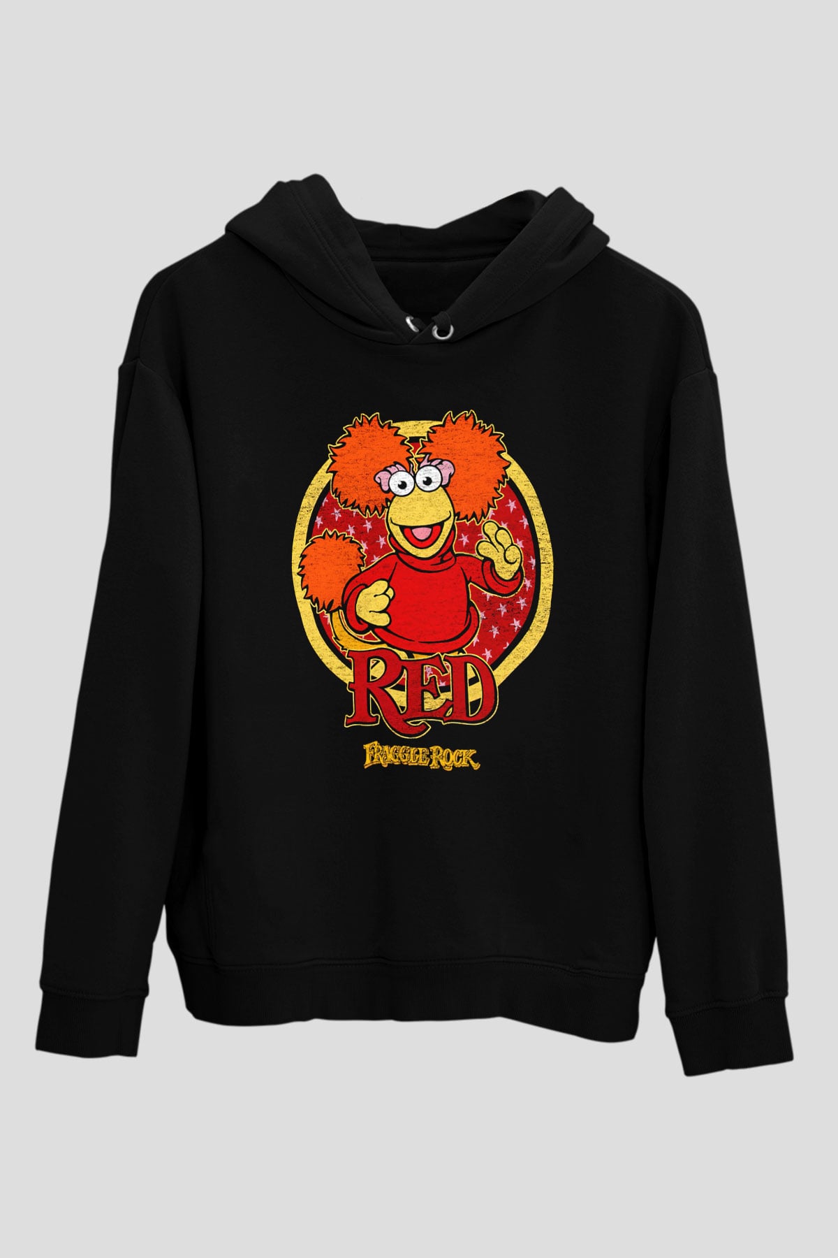 Fraggle Rock Siyah Unisex Hoodie