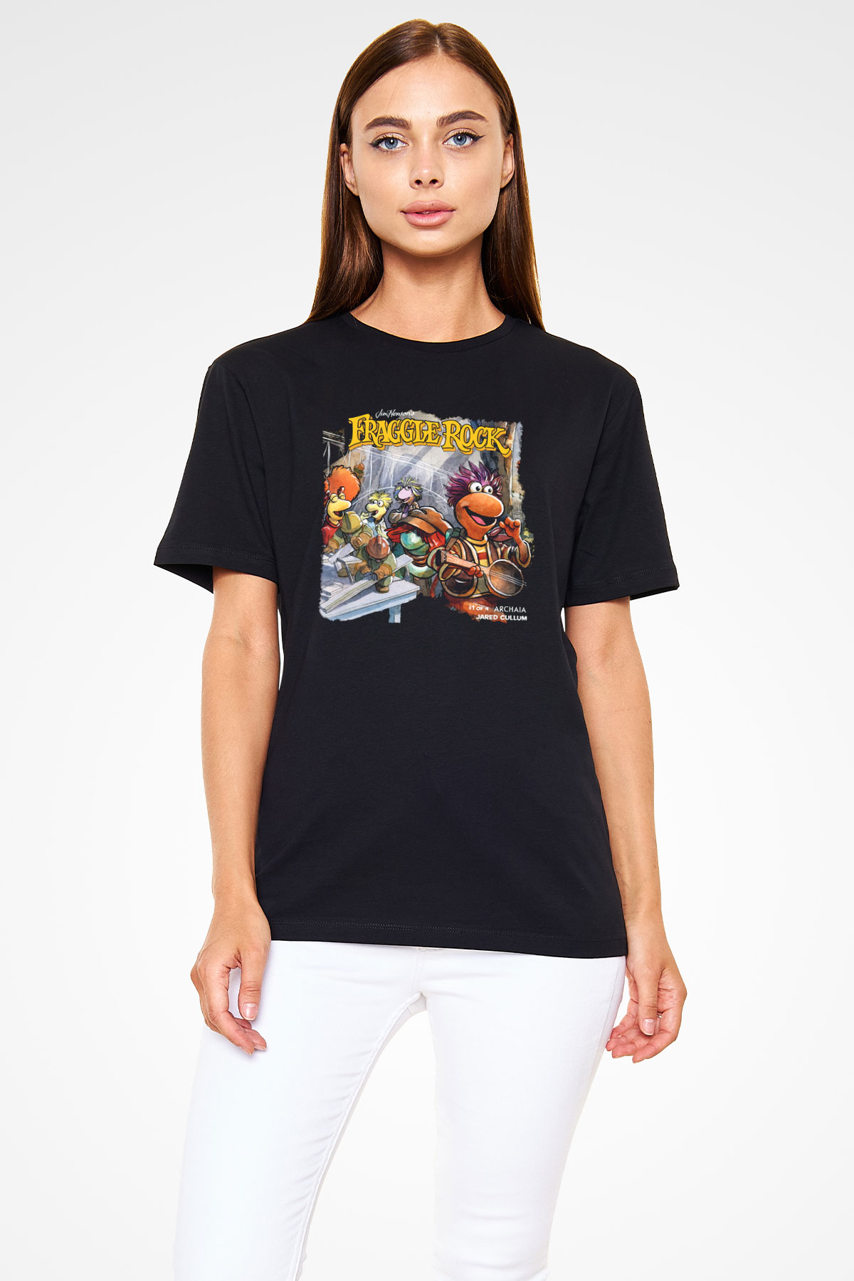 Fraggle Rock Siyah Unisex Tişört