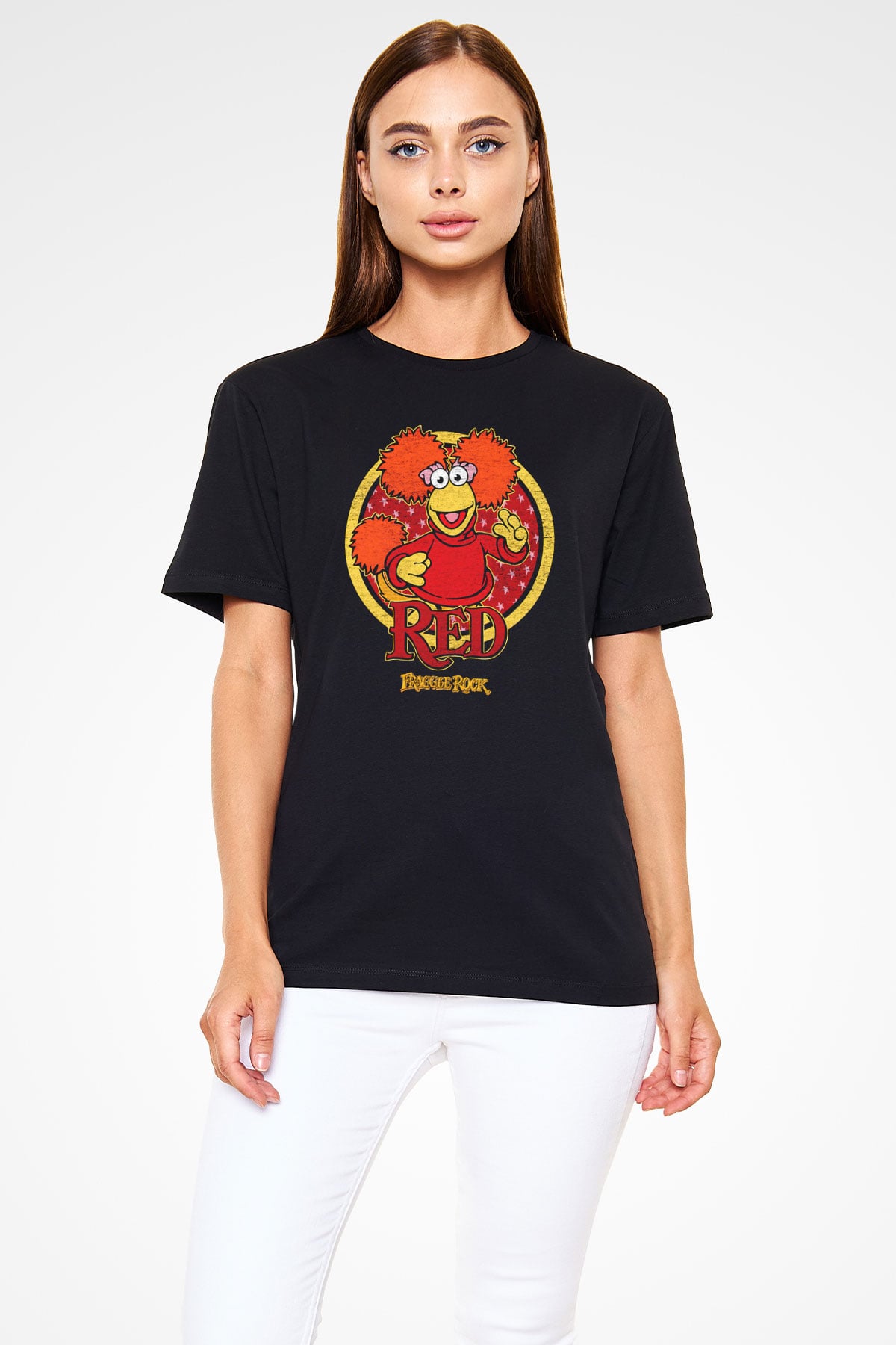 Fraggle Rock Siyah Unisex Tişört