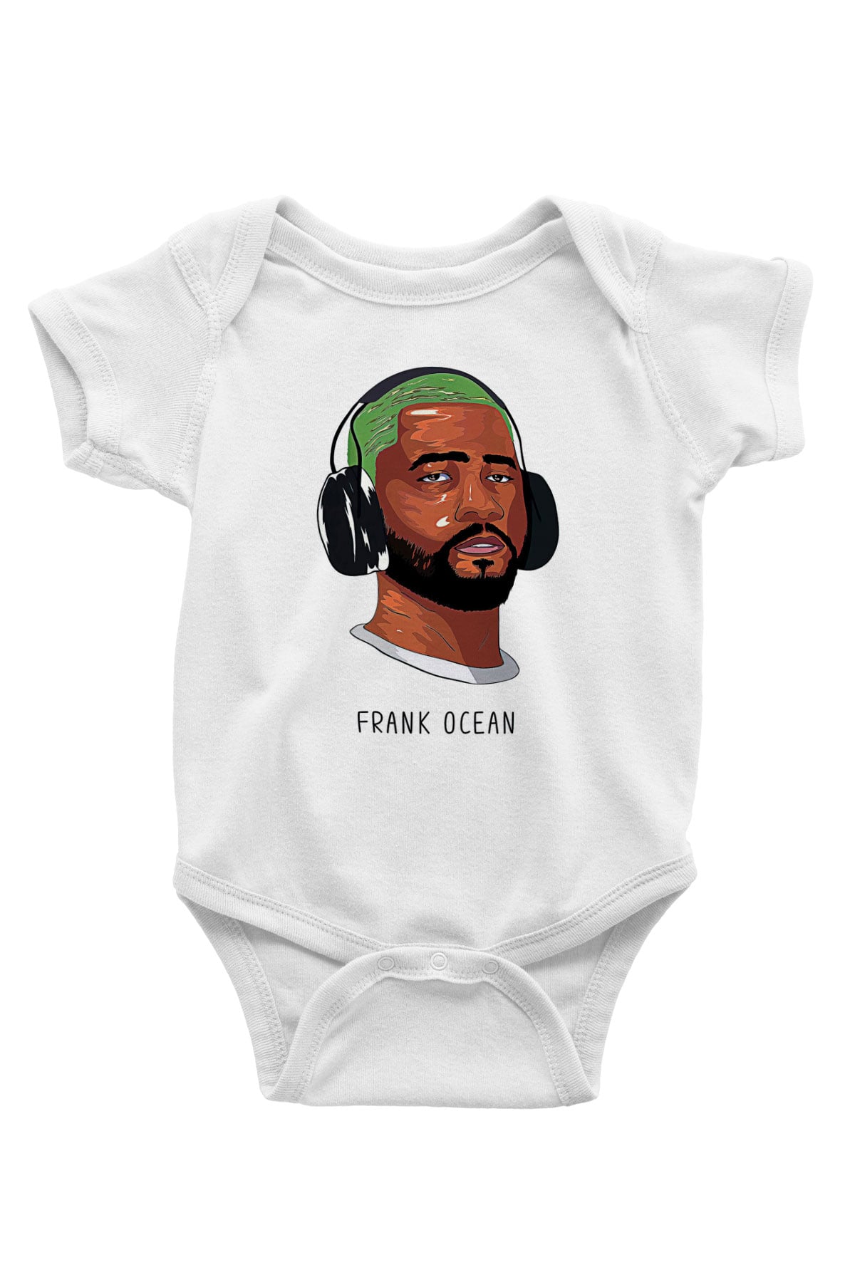 Frank Ocean Baskılı Beyaz Unisex Bebek Body - Zıbın