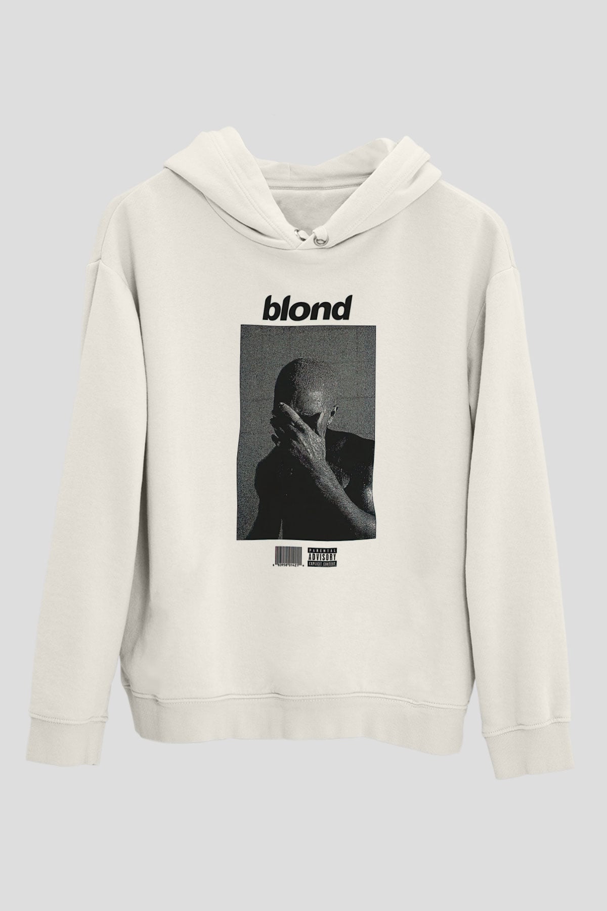 Frank Ocean Baskılı Beyaz Unisex Kapüşonlu Sweatshirt