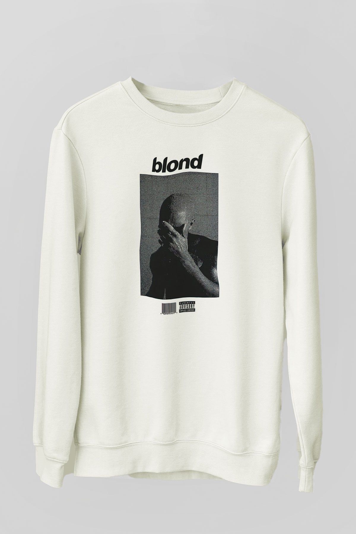Frank Ocean Baskılı Beyaz Unisex Sweatshirt