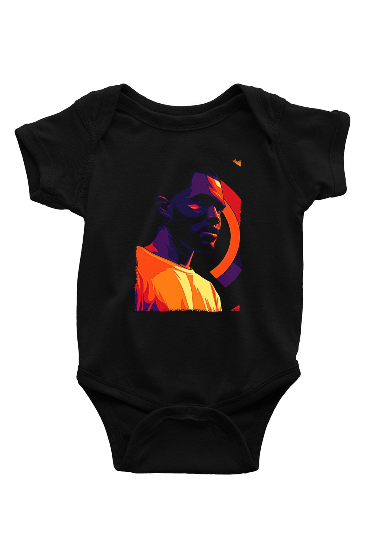 Frank Ocean Baskılı Unisex Siyah Bebek Body - Zıbın