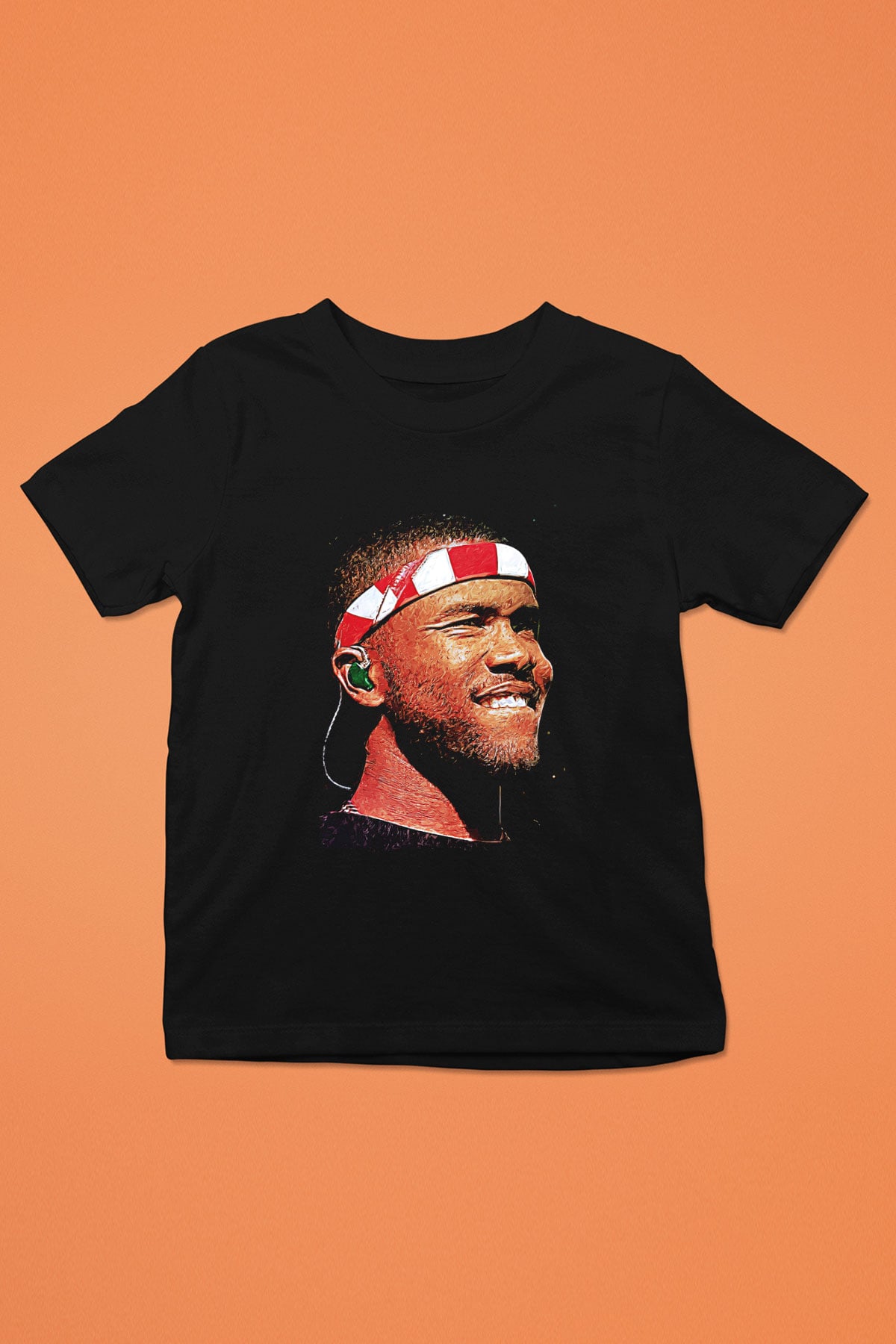 Frank Ocean Baskılı Unisex Siyah Çocuk Tişört - Tshirt