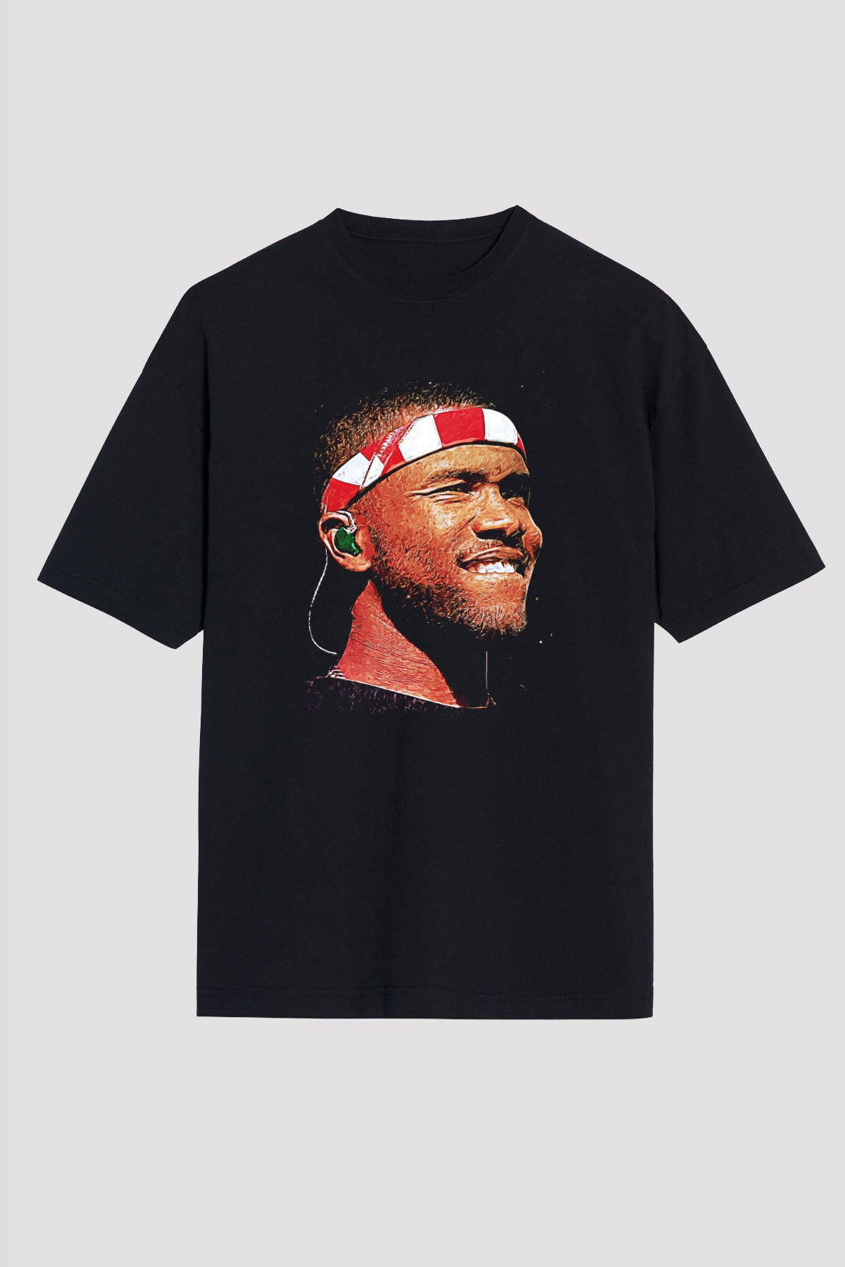 Frank Ocean Baskılı Unisex Siyah Oversize Tişört - Tshirt