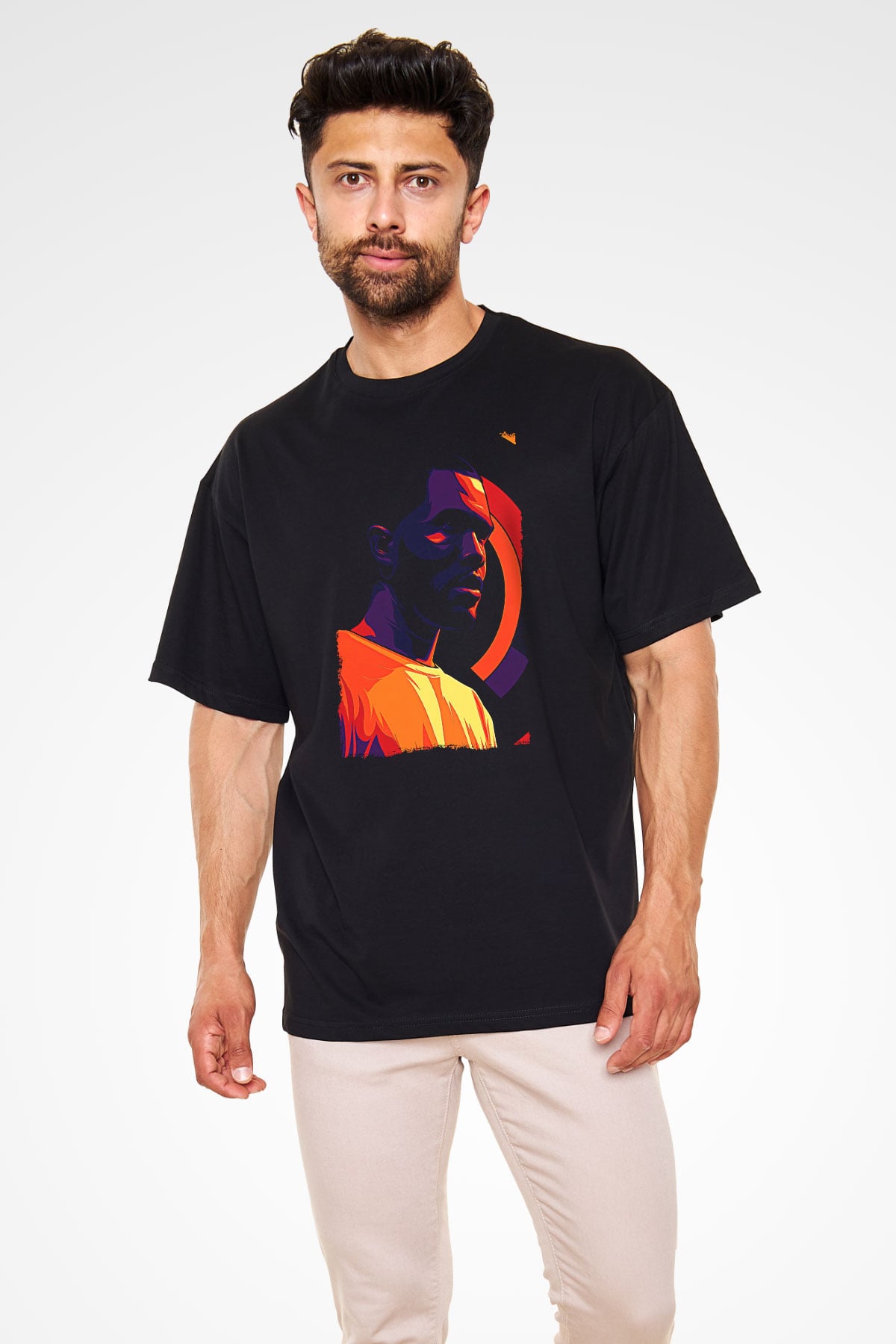 Frank Ocean Baskılı Unisex Siyah Oversize Tişört - Tshirt