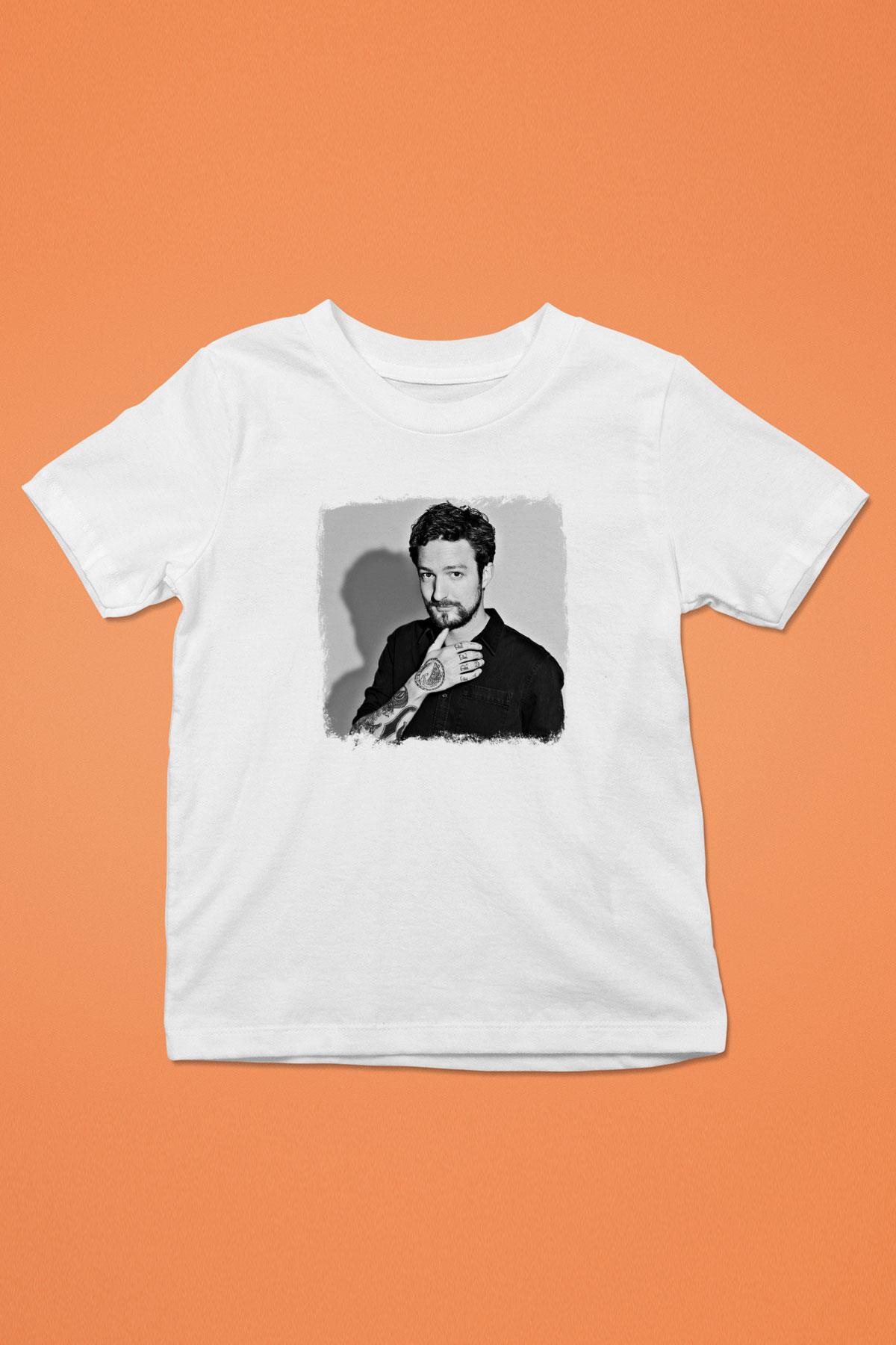 Frank Turner Baskılı Unisex Beyaz Çocuk Tişört