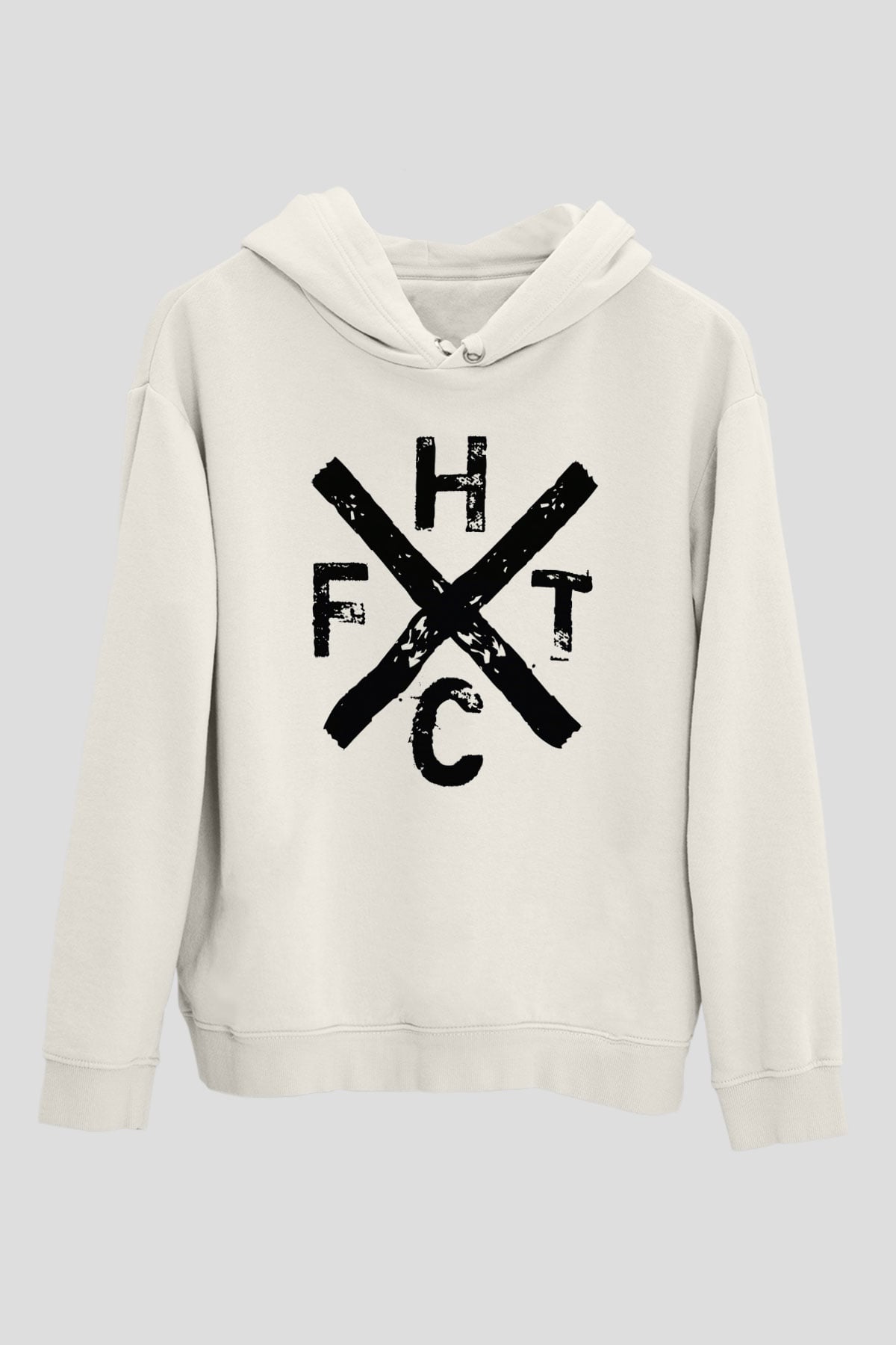 Frank Turner Beyaz Unisex Kapşonlu Sweatshirt