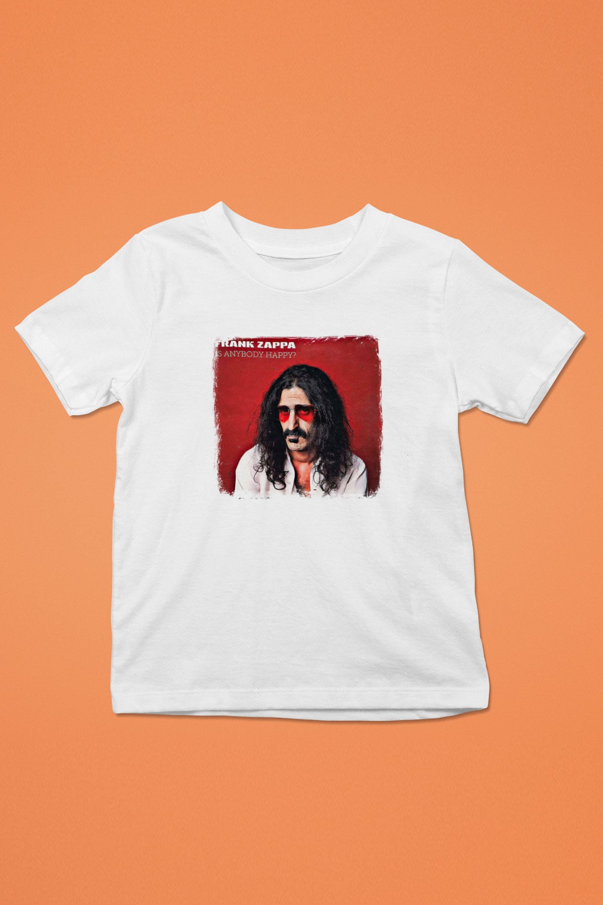 Frank Zappa Baskılı Unisex Beyaz Çocuk Tişört