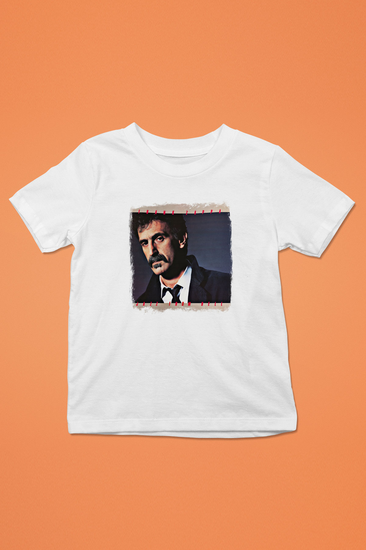 Frank Zappa Baskılı Unisex Beyaz Çocuk Tişört