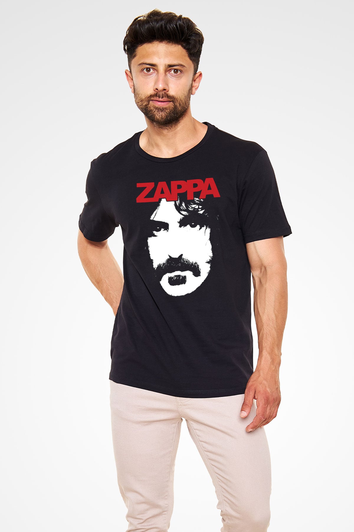 Frank Zappa Siyah Unisex Tişört T-Shirt - TişörtFabrikası