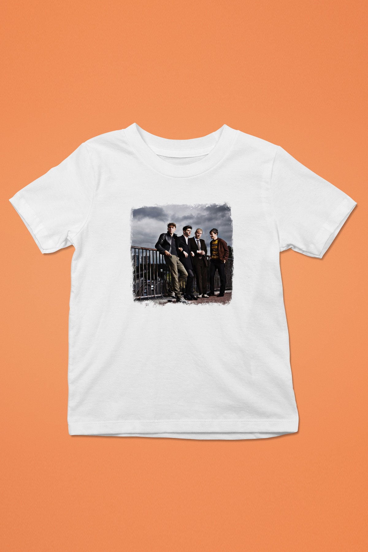 Franz Ferdinand Baskılı Unisex Beyaz Çocuk Tişört