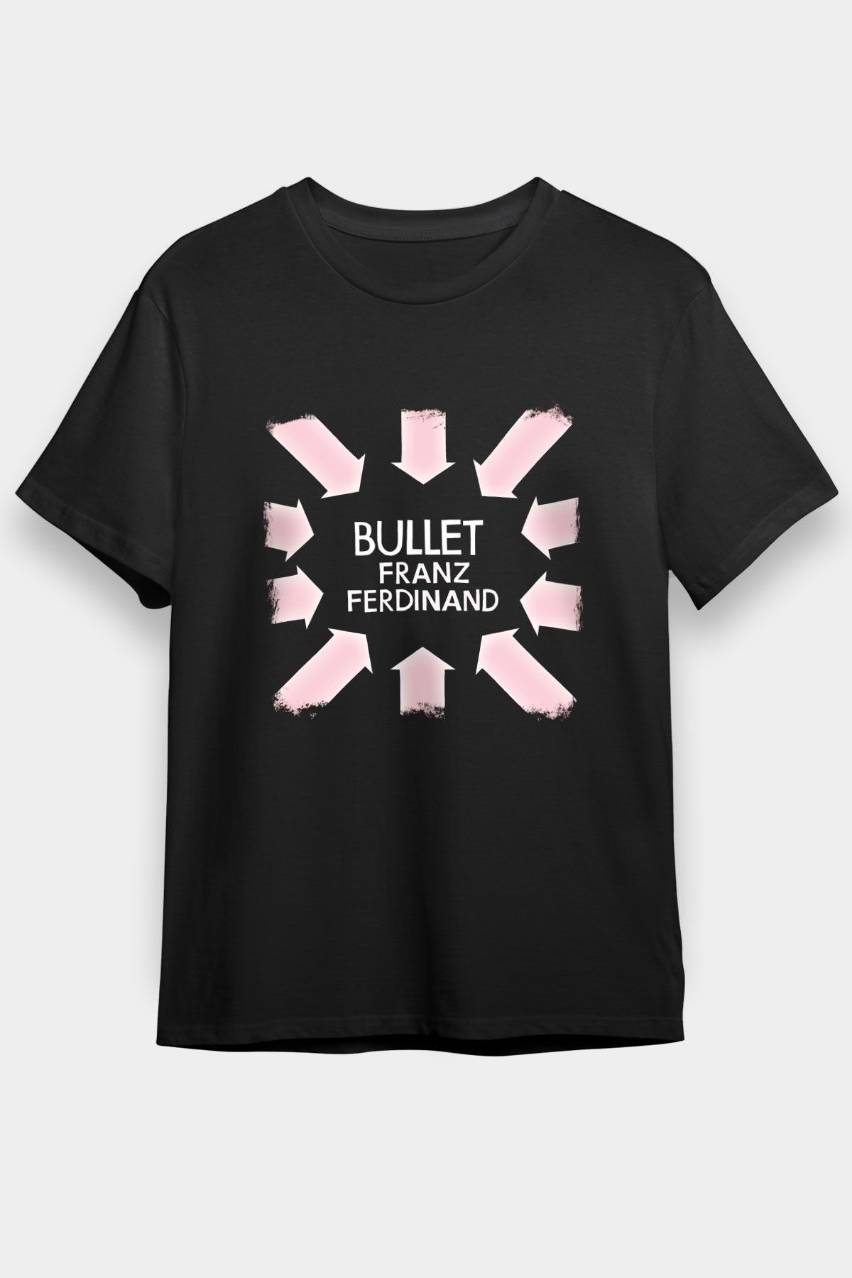 Franz Ferdinand Baskılı Unisex Siyah Tişört